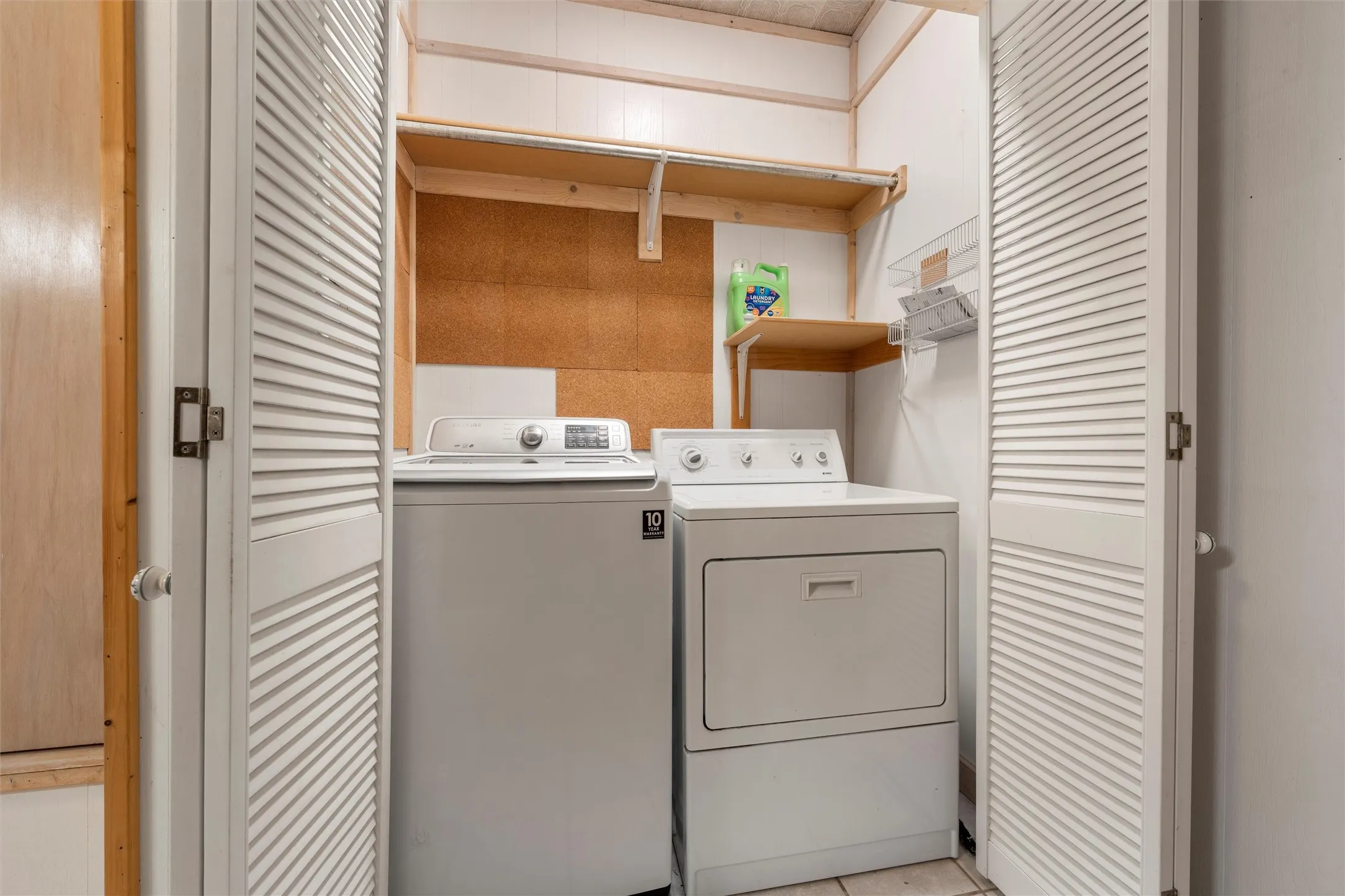 Laundry room featuring washer and dryer
