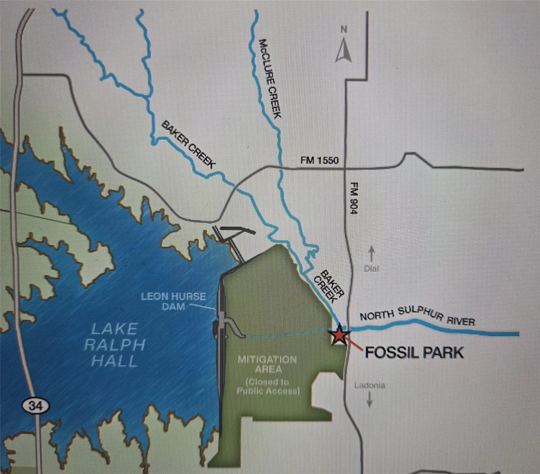 Fossil Park by Lake Ralph Hall