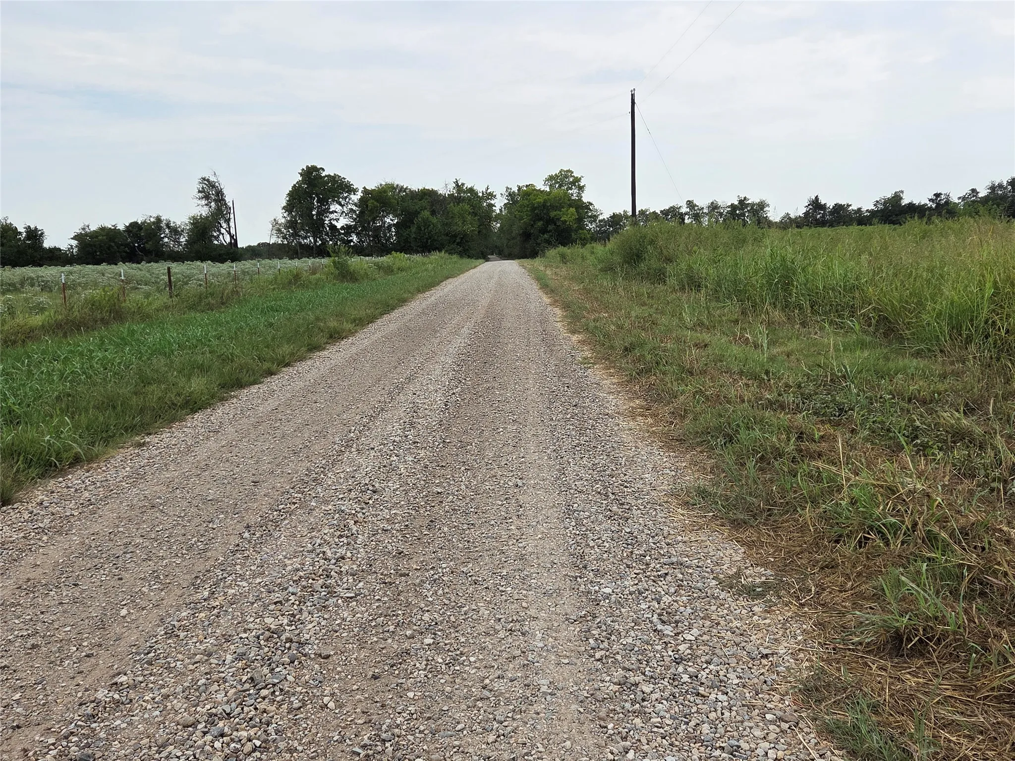 Roadway looking South.