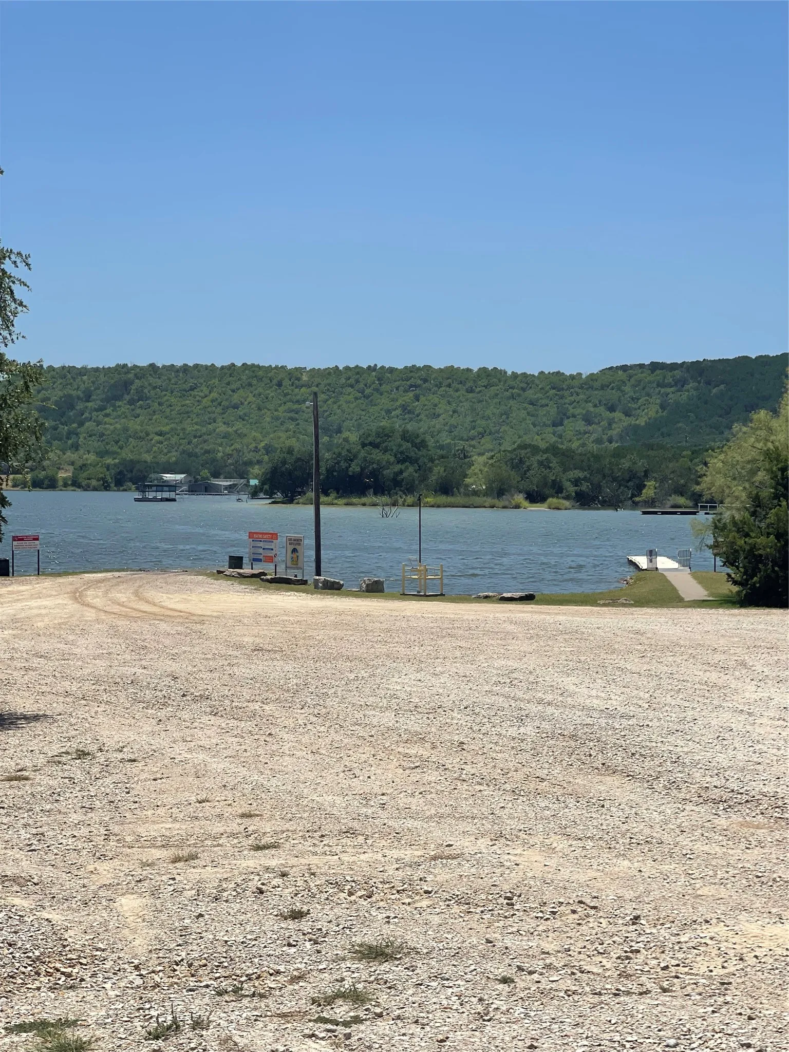 Nearby public boat ramp area, managed by the Brazos River Authority; just a short drive from The Retreat at Chapel Hill.