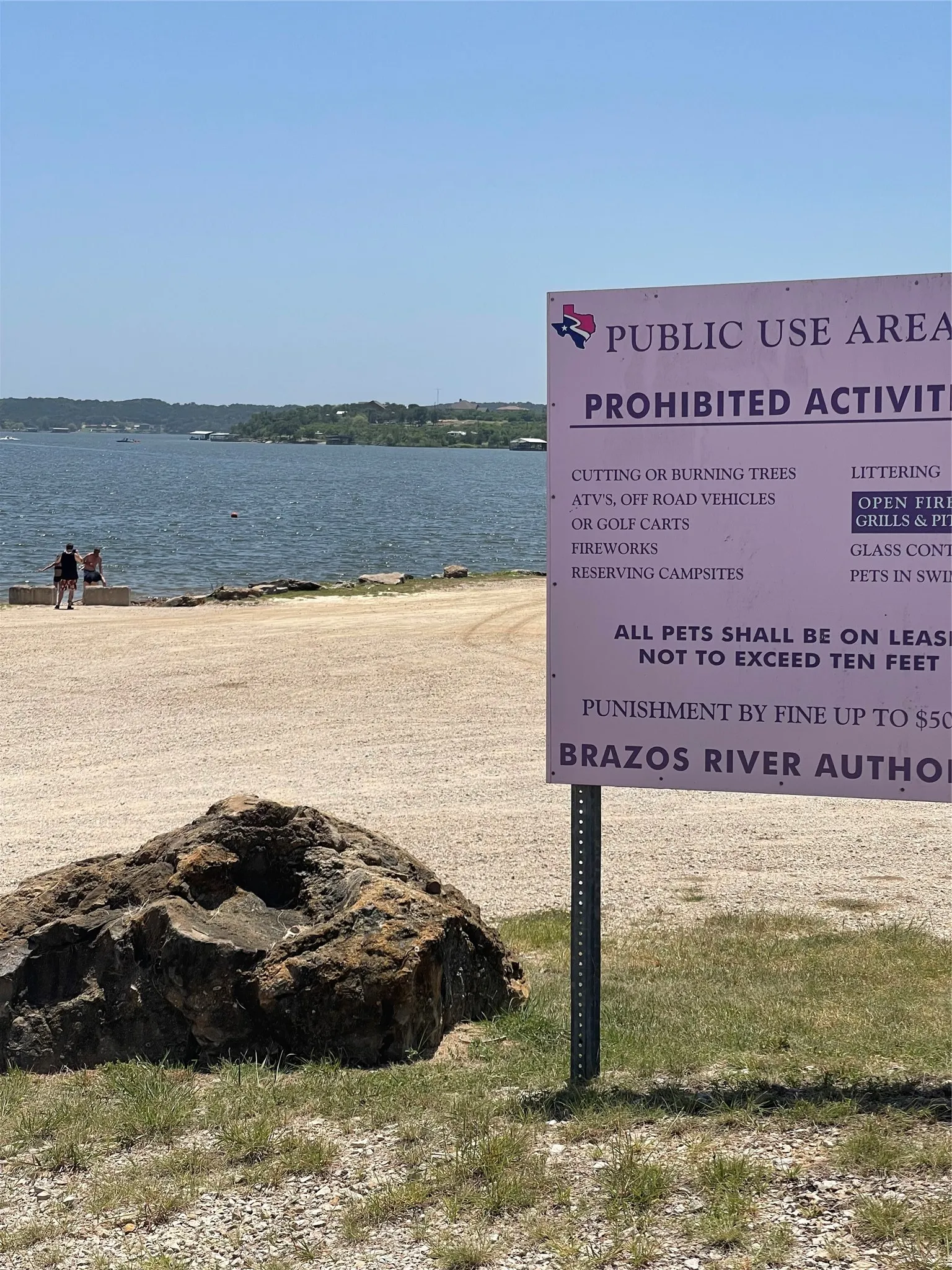 BRA public use area for easy access to the lake.