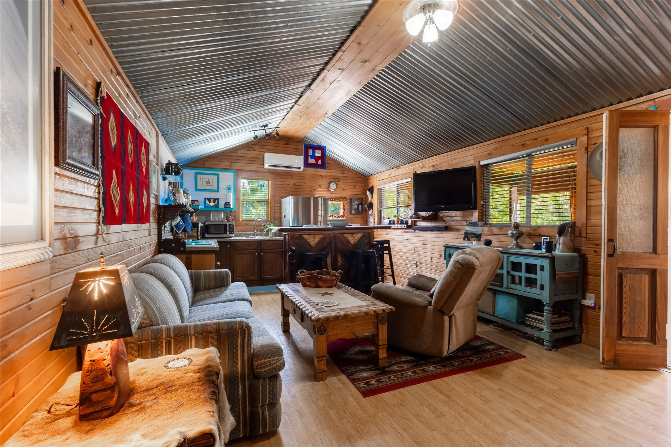  Cabin can be purchased with most furnishings and decor included.