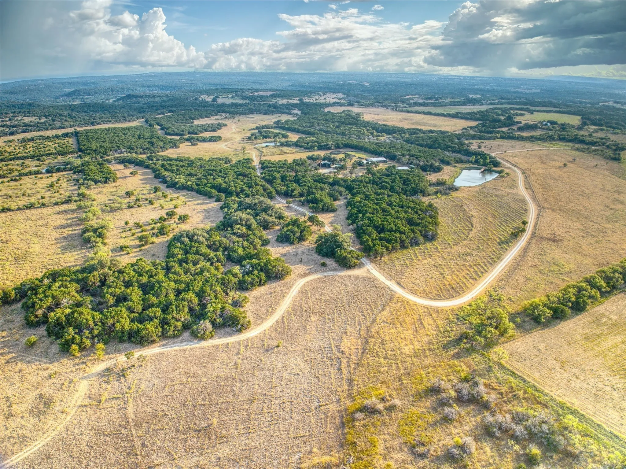 Aerial view of property's location featuring rural landscape