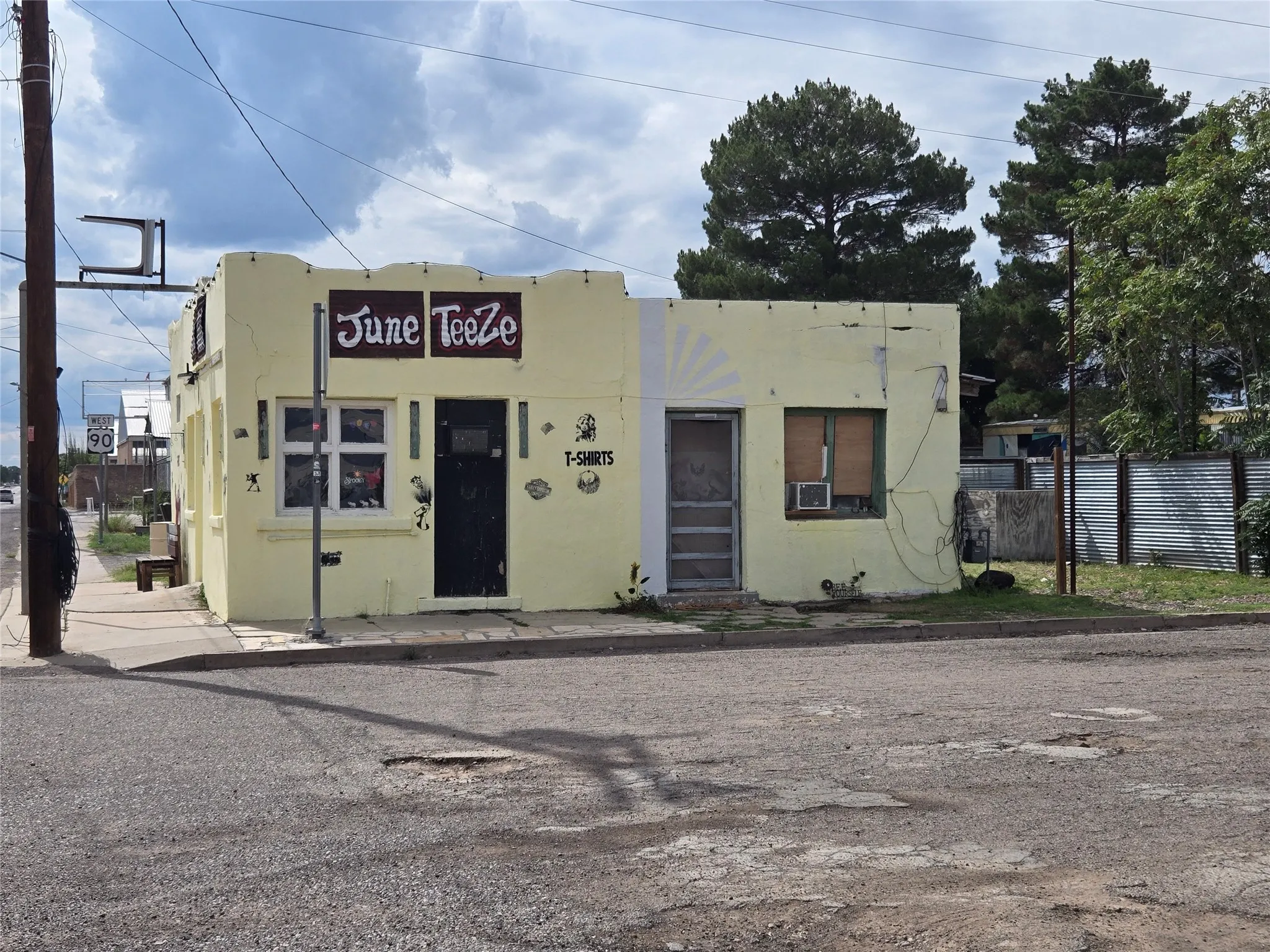 View of front facade with stucco siding