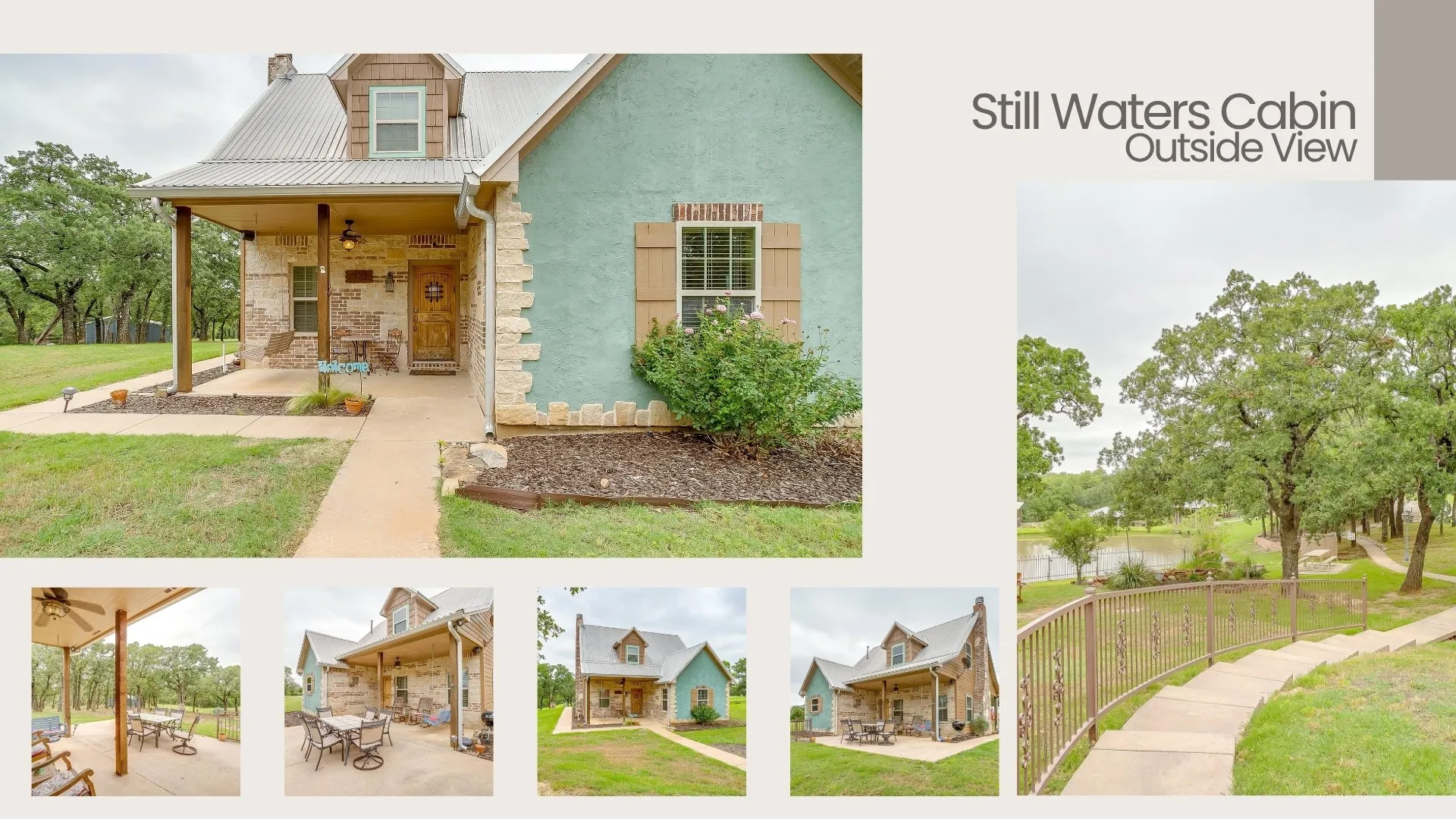 This is the 2nd residence that is 1.5 story 2-2, open concept home with fireplace. Back patio overlooks the stocked pond.