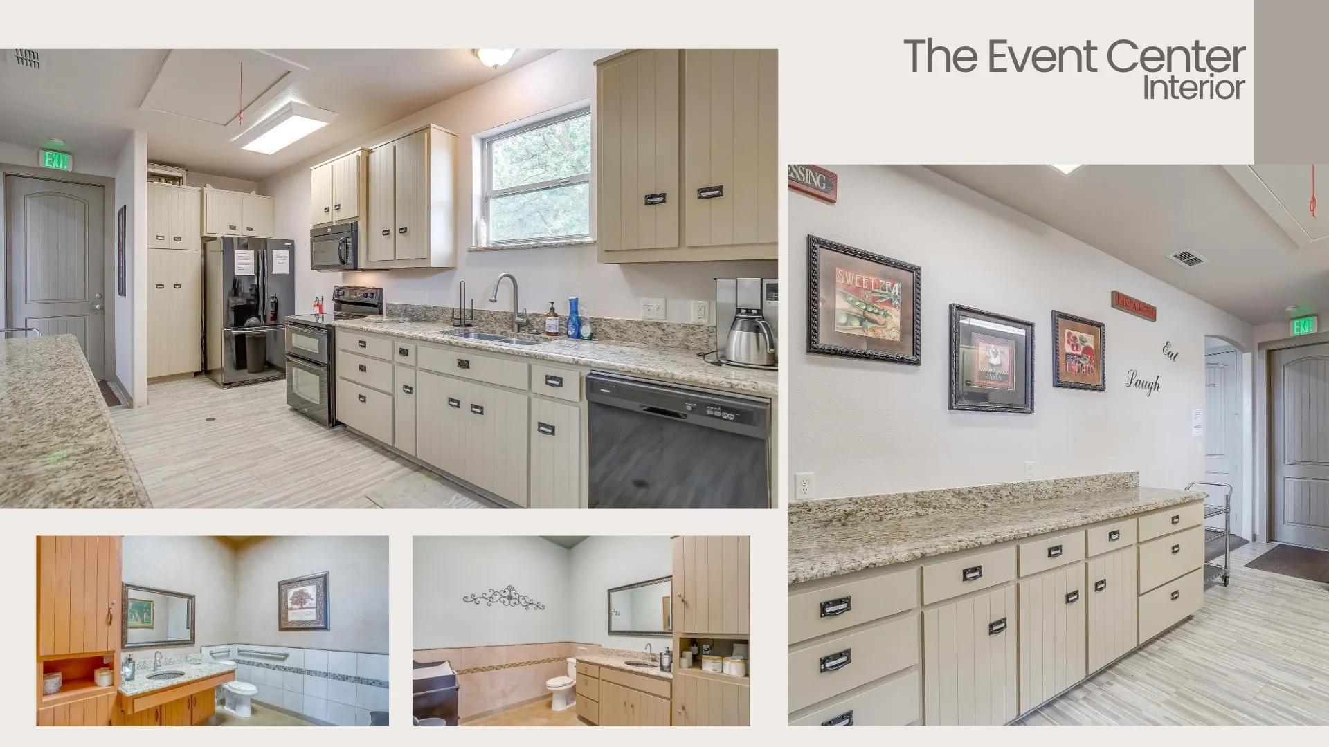 Full kitchen with pantry and storage areas.