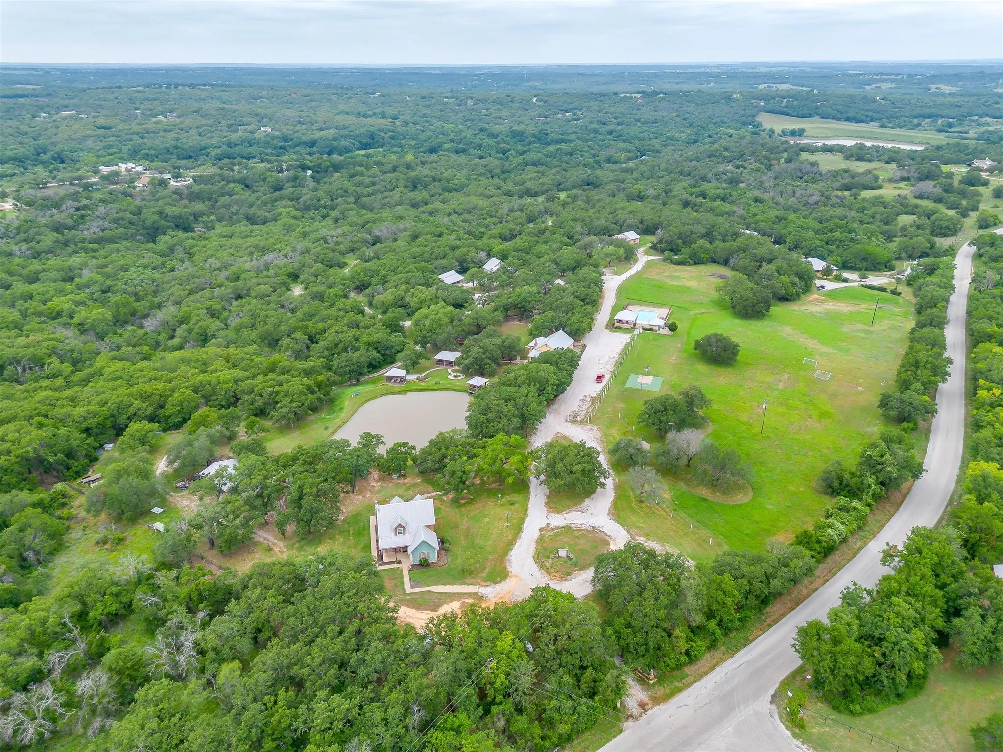 Arial view of property location.