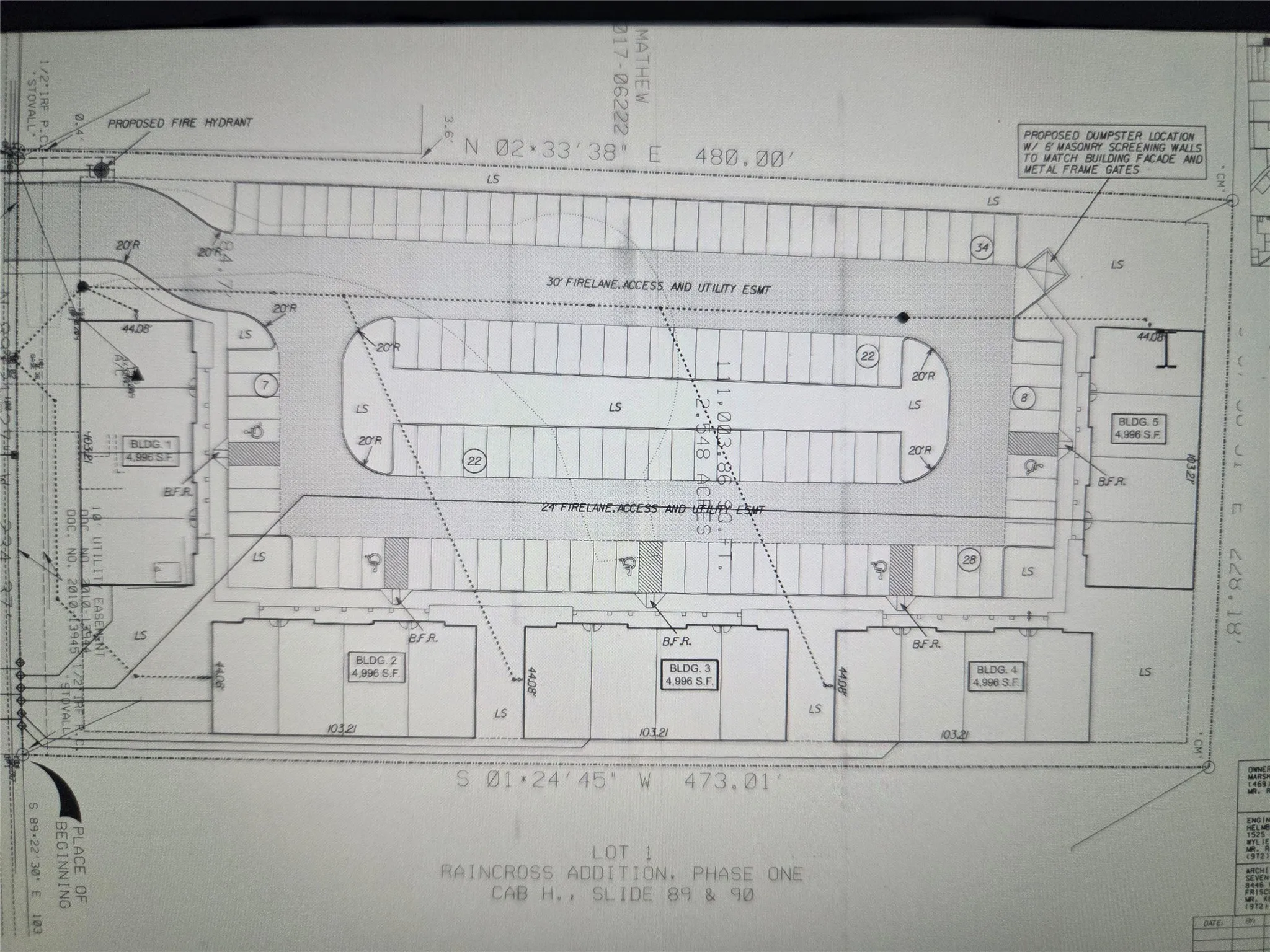 Layout of suite locations