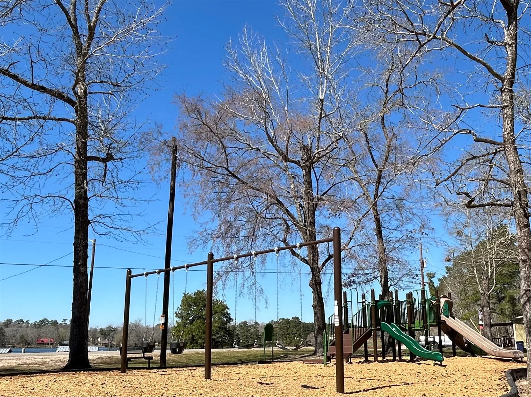 Playground across the street from Royal Forest Lake.