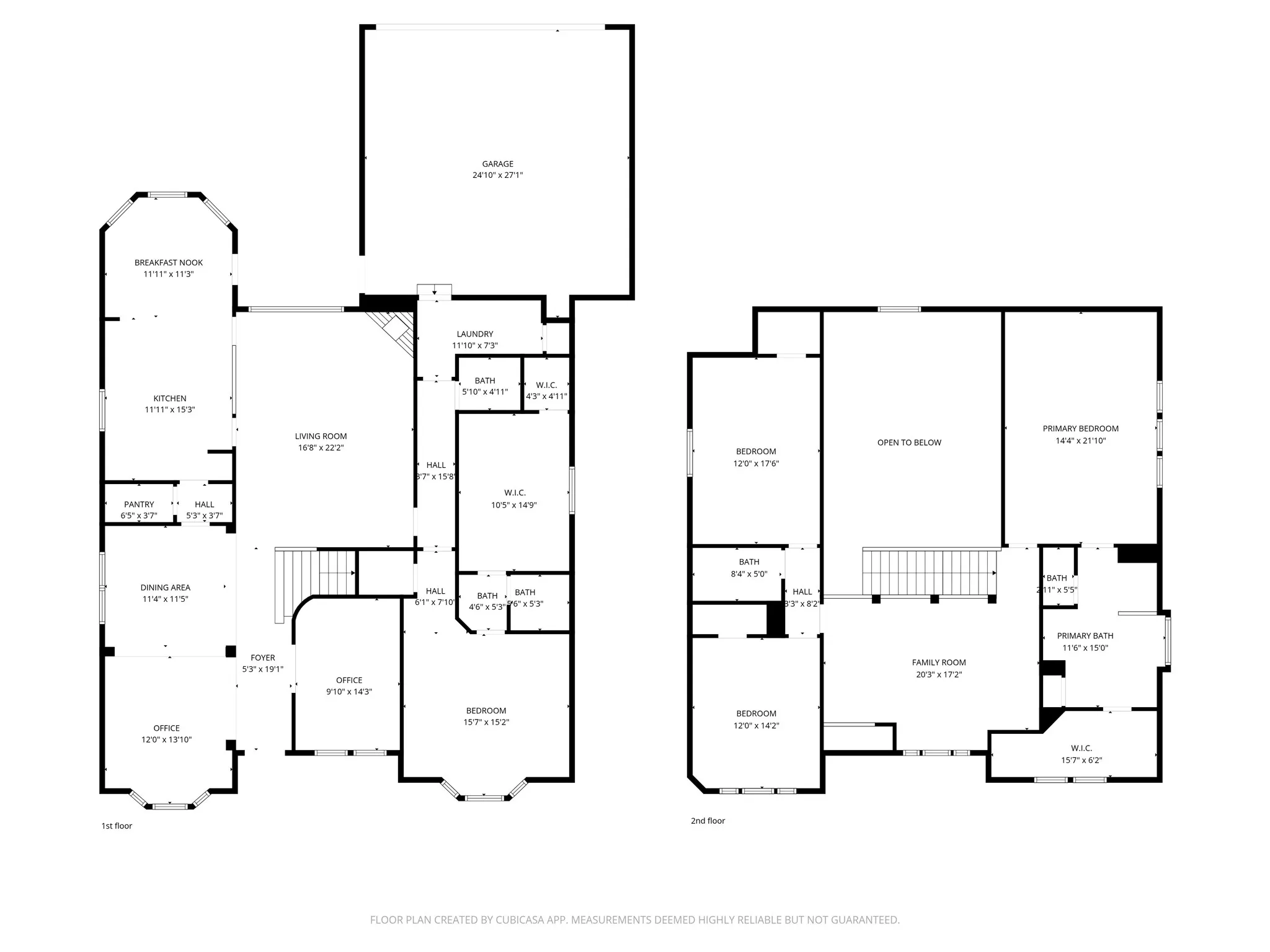 Floor Plan showing both floors