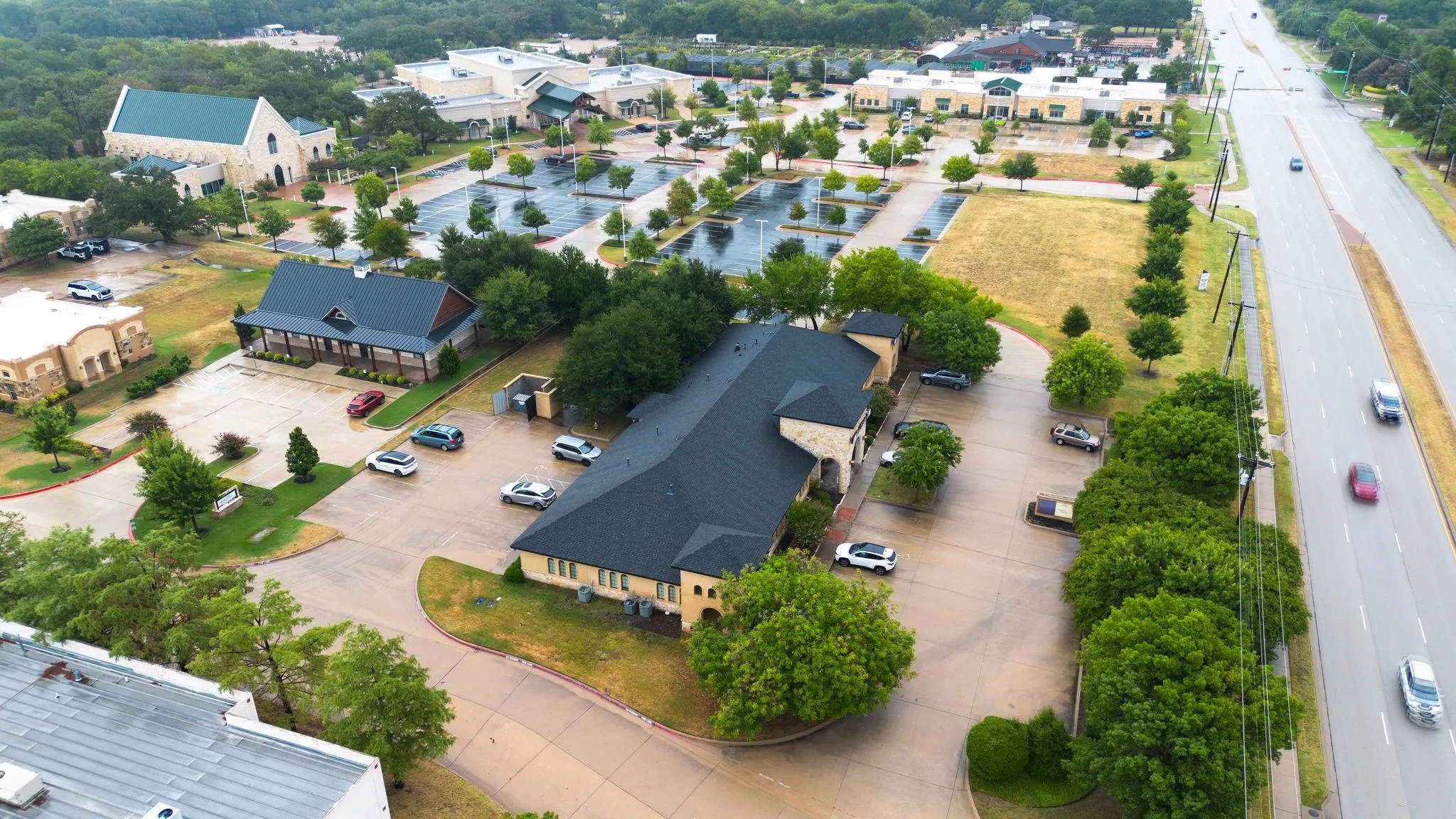 View of property in reference to The Bowden and Keller Parkway.
