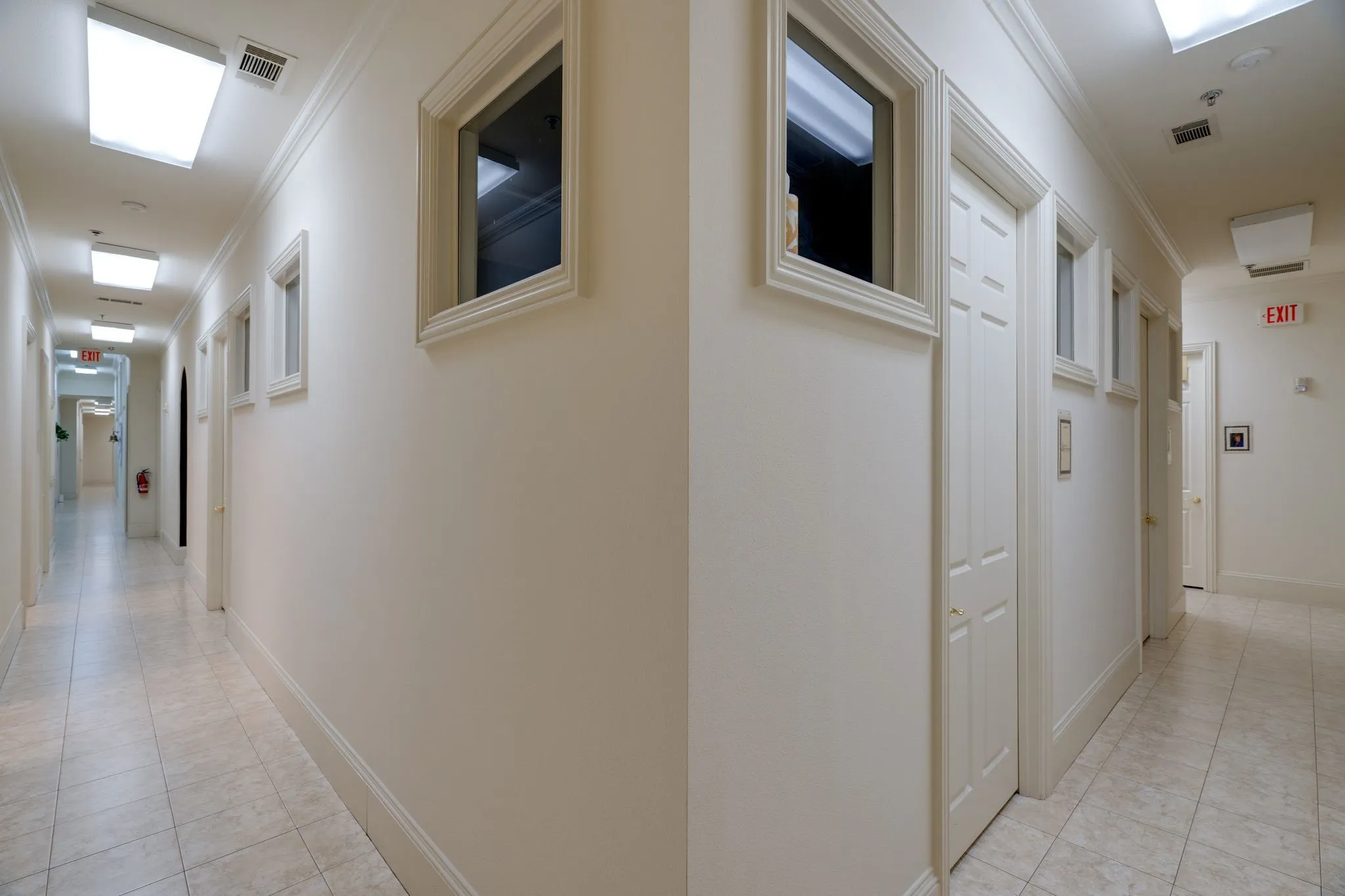 Adjoining Hallways.