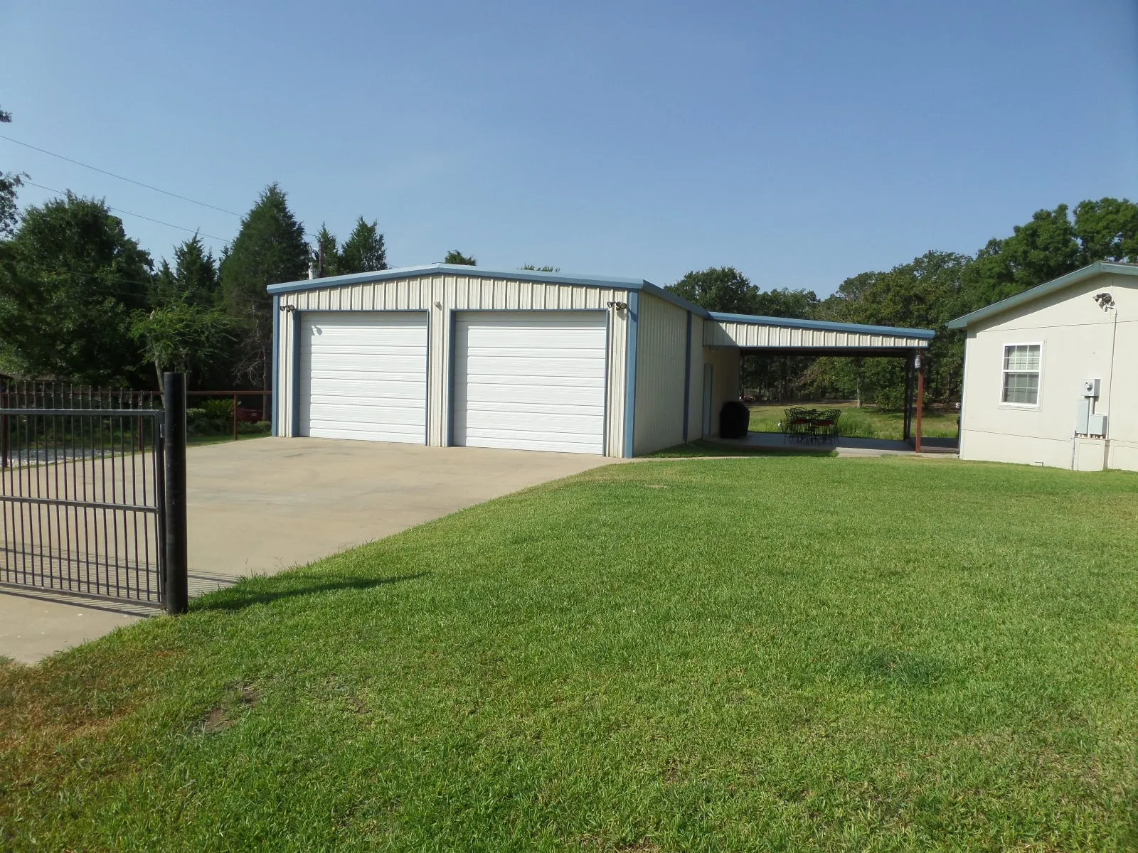 Garage with a detached garage