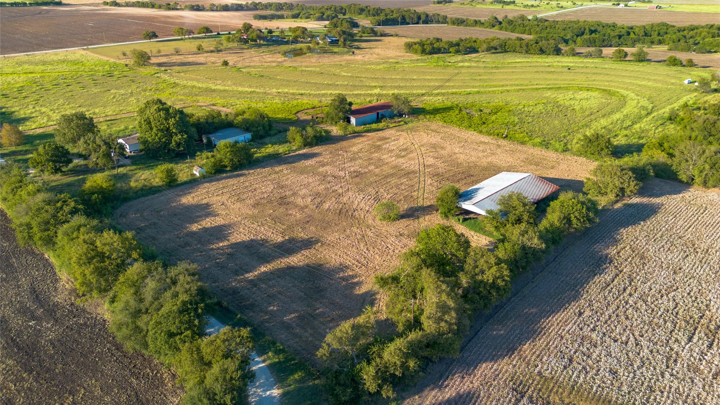 View of rural area featuring extensive farmland