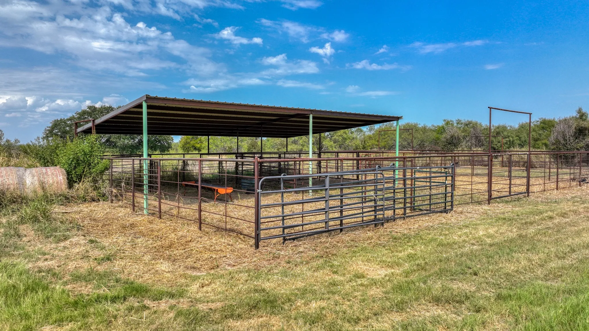 Horse barn with a view of countryside