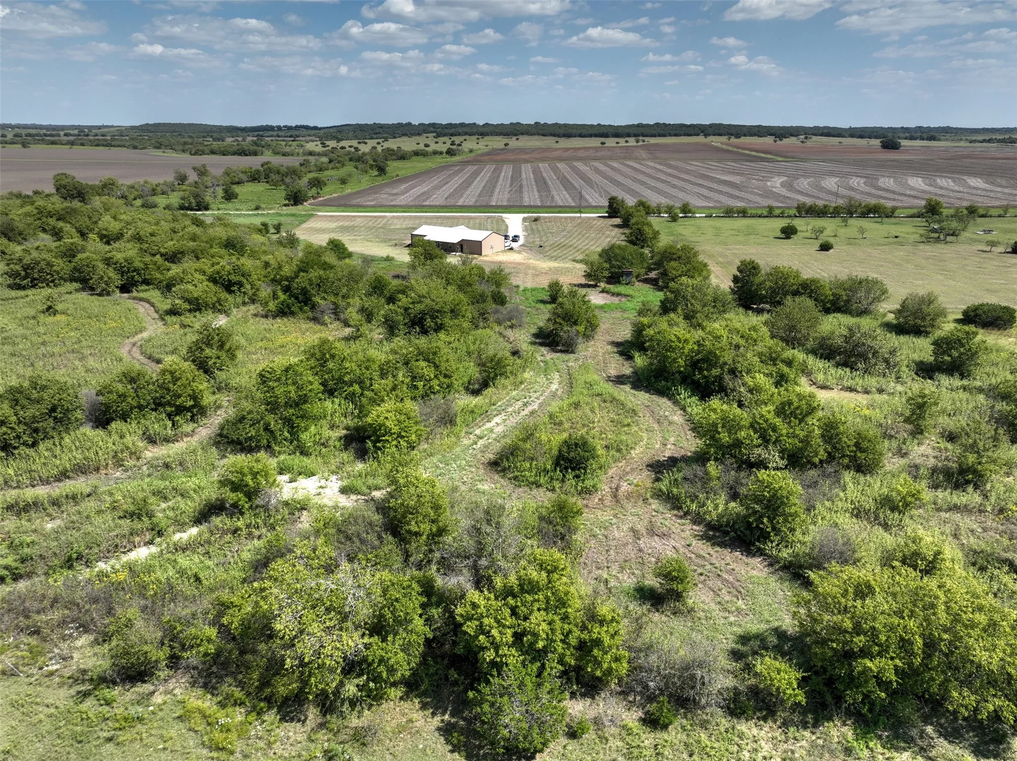 View of rural area featuring farmland