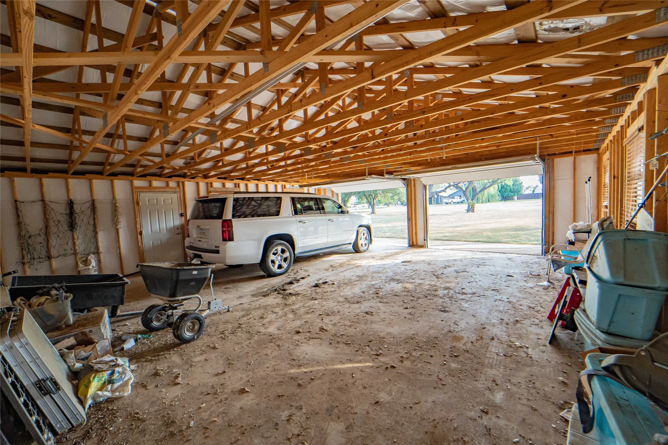 Bonus 30x32, 2 car detached garage/workshop, interior photo.