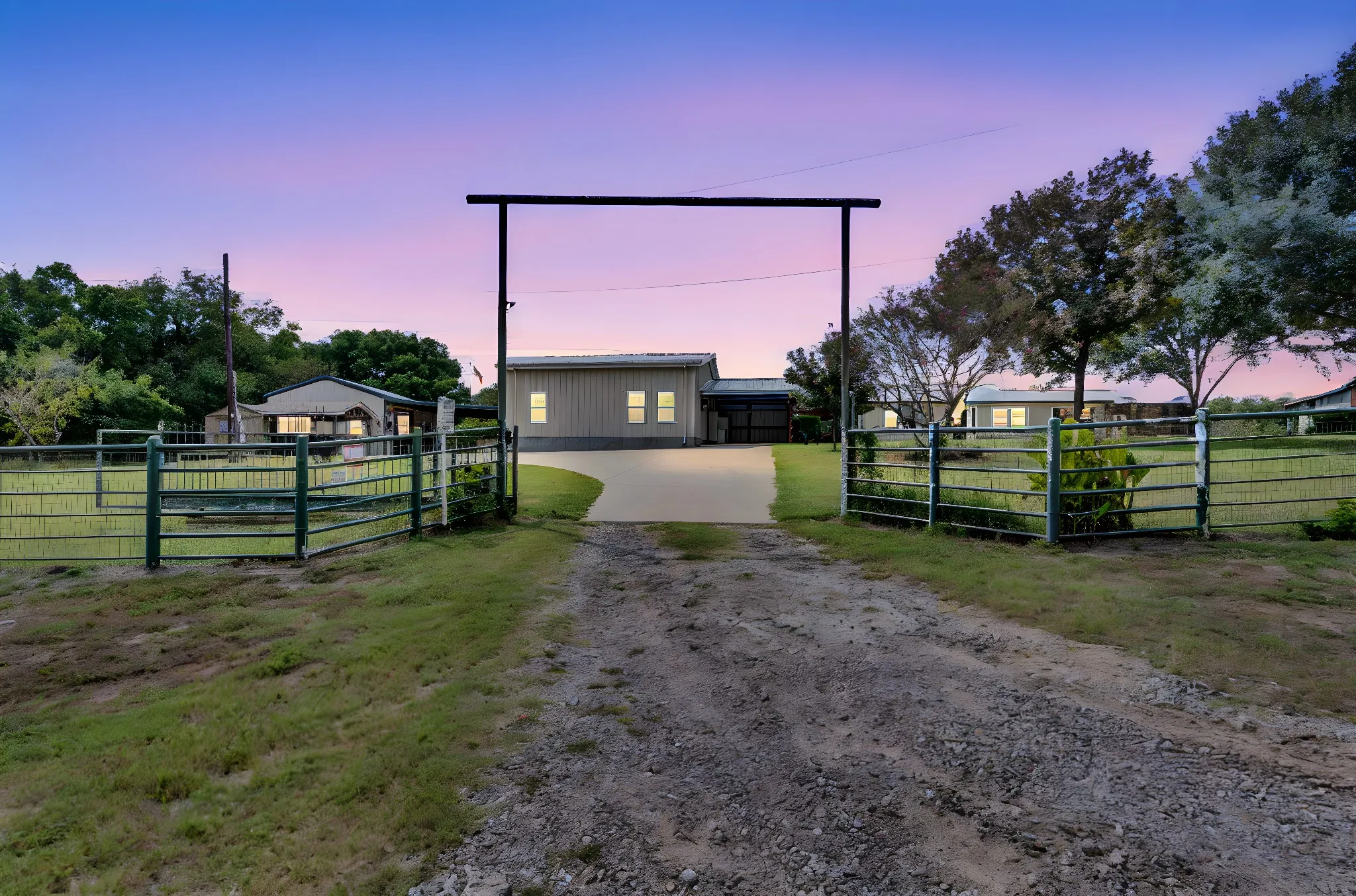 view from driveway