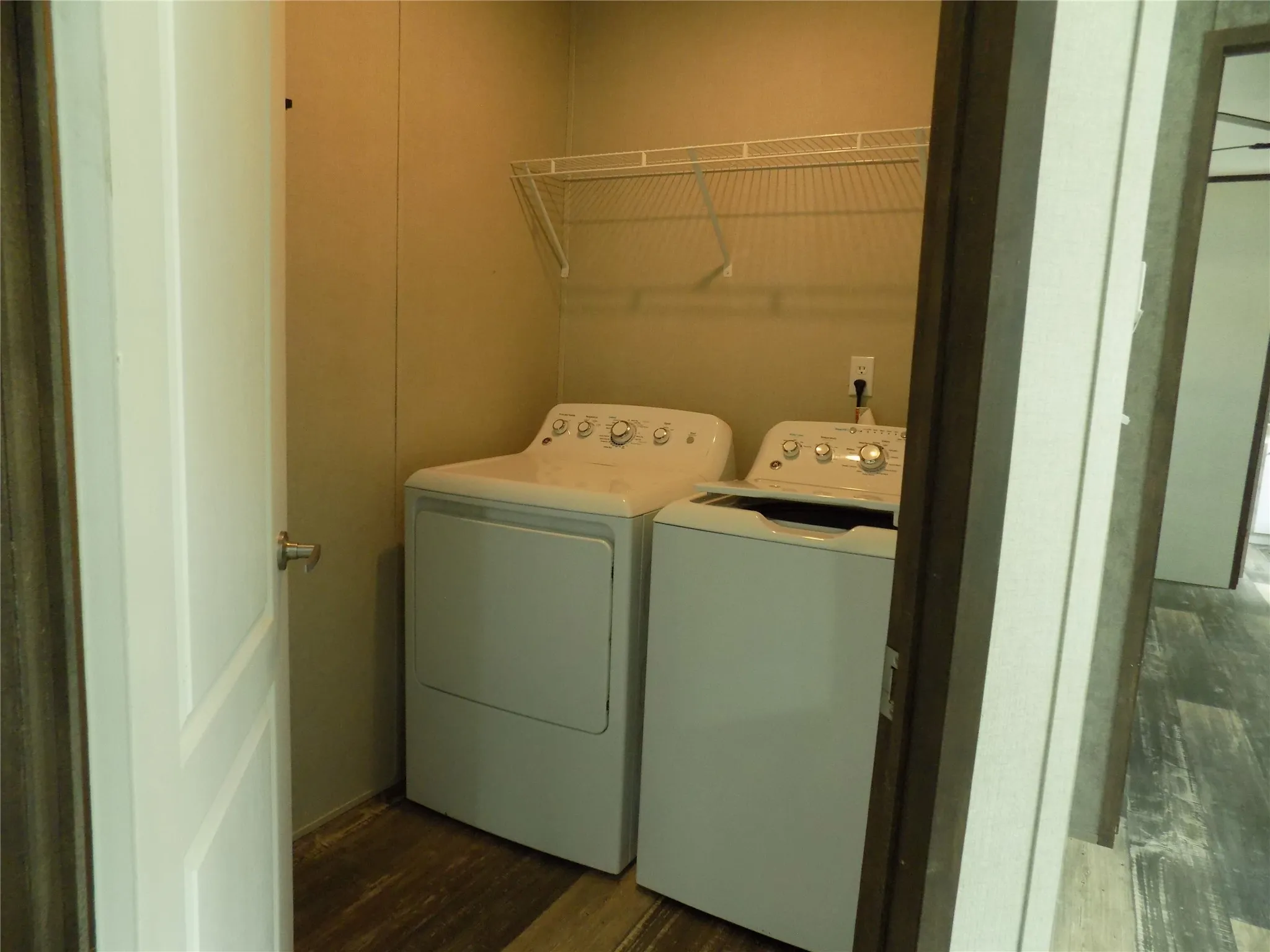 Newer washer and dryer in separate laundry room. A special bonus.