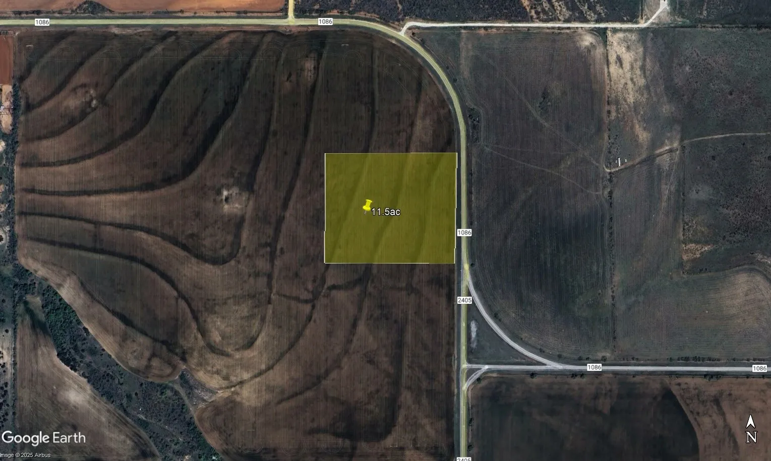 Aerial view of property's location