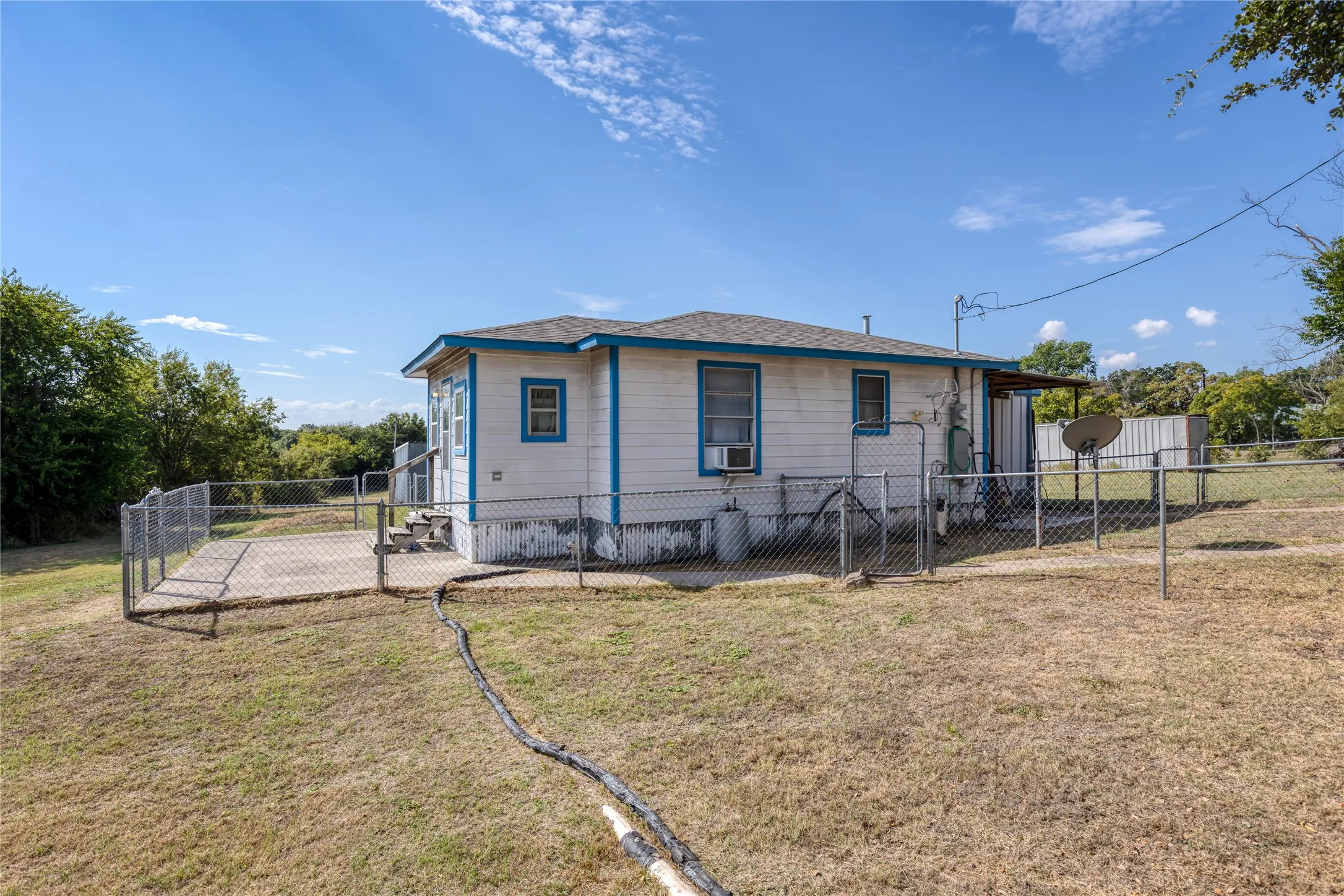 Rear view of house