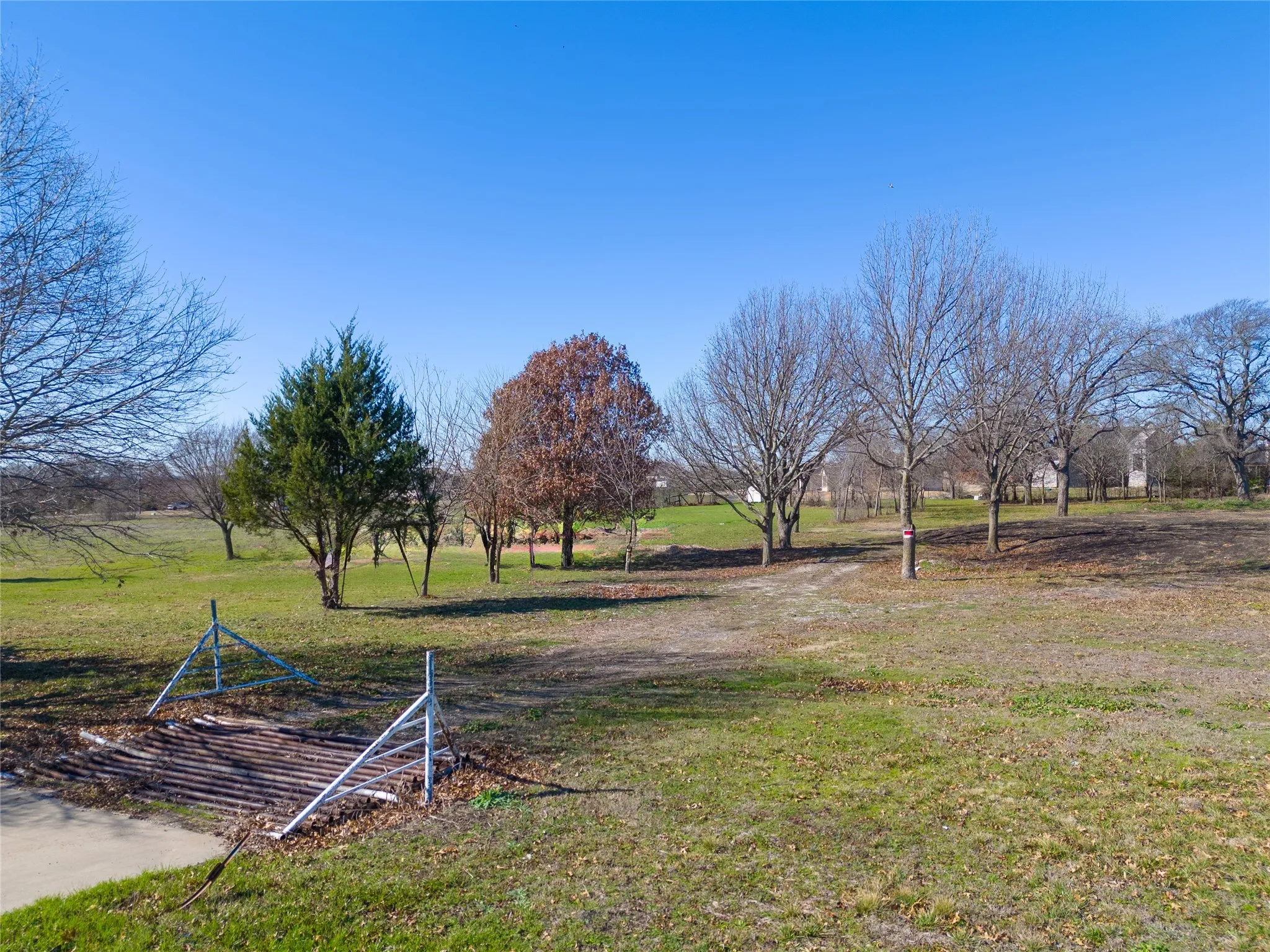 View of green lawn featuring a view of countryside