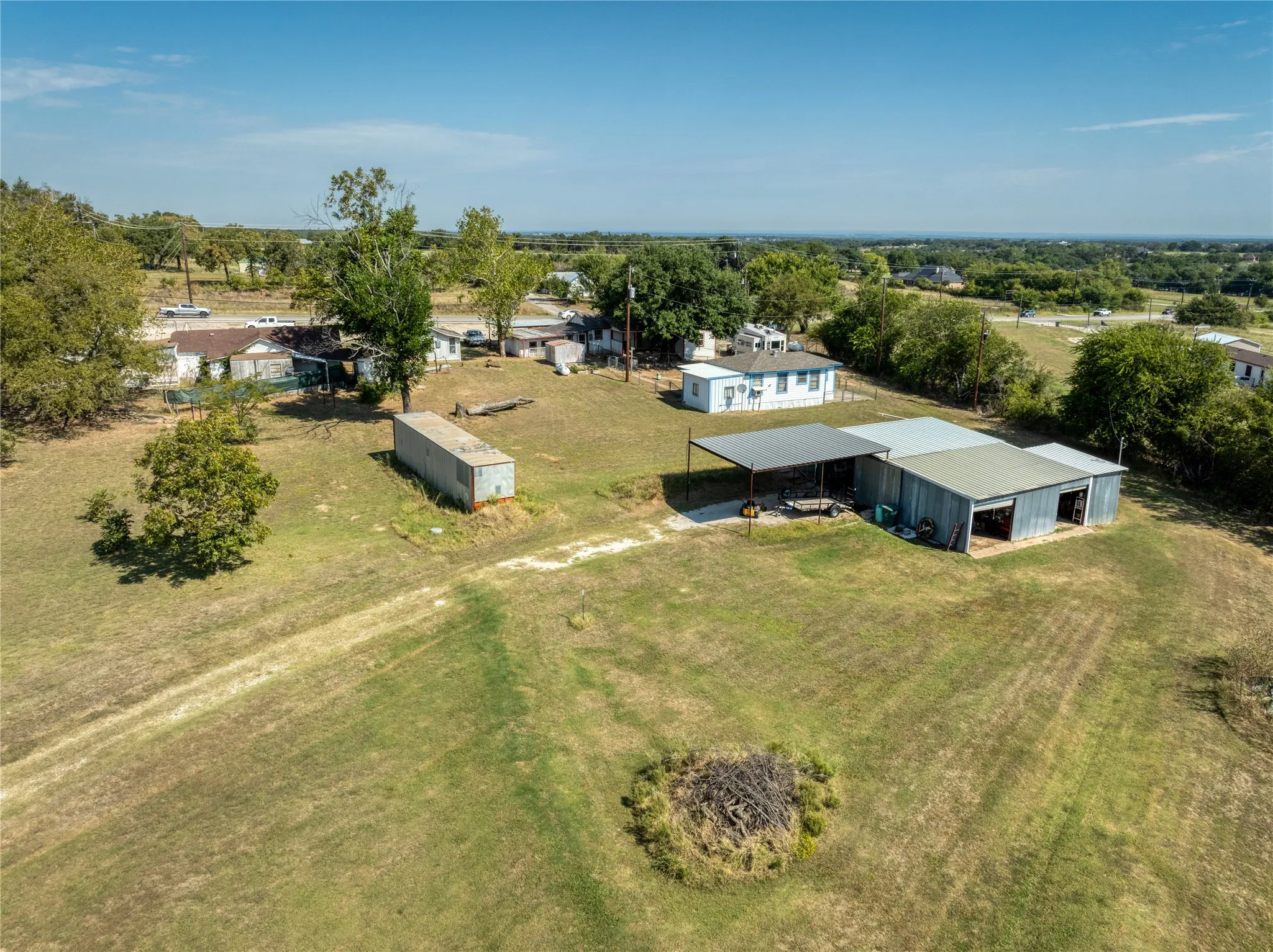 Aerial view from back of property