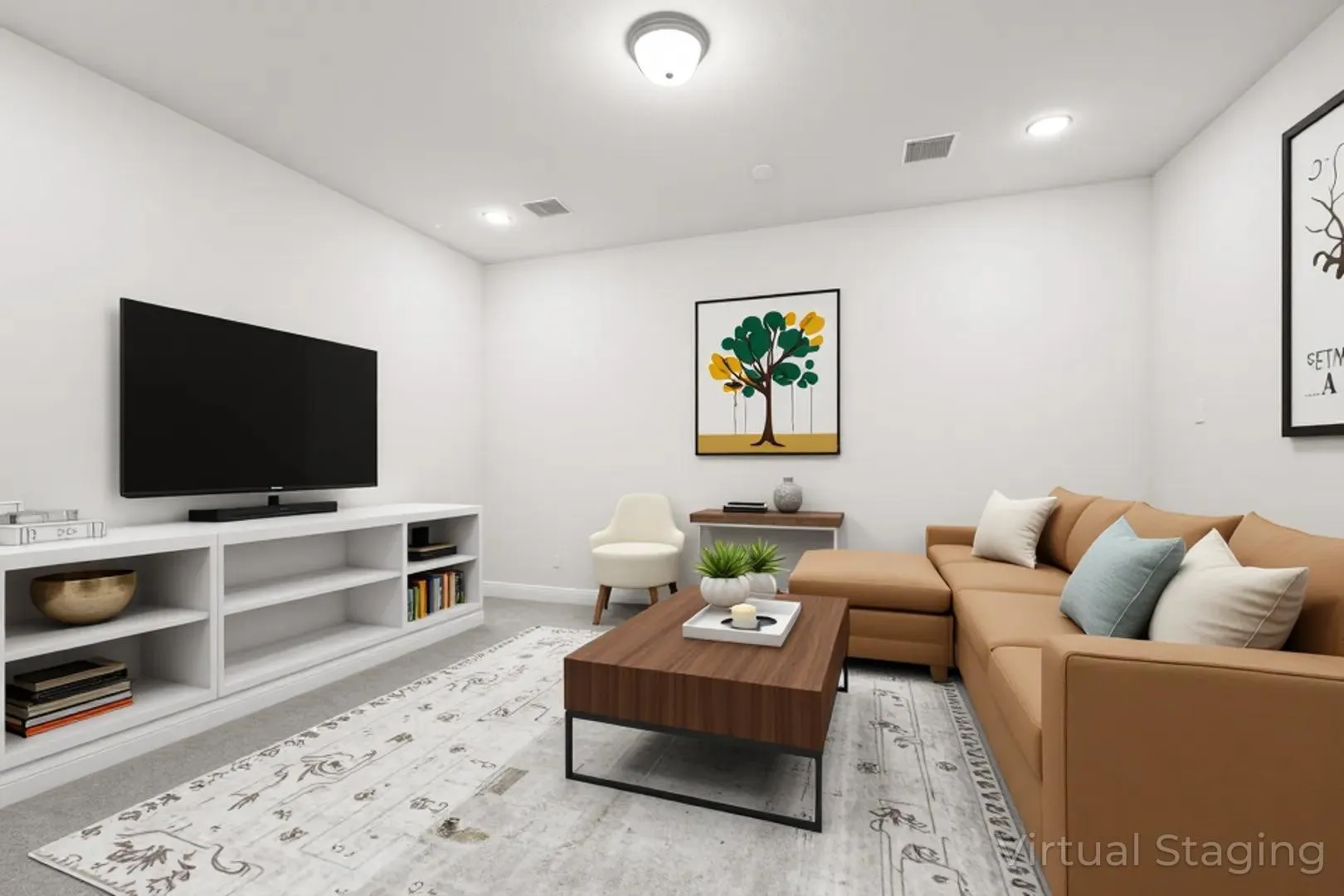 4726 Hawthorn Hills_Media Room Virtually Staged