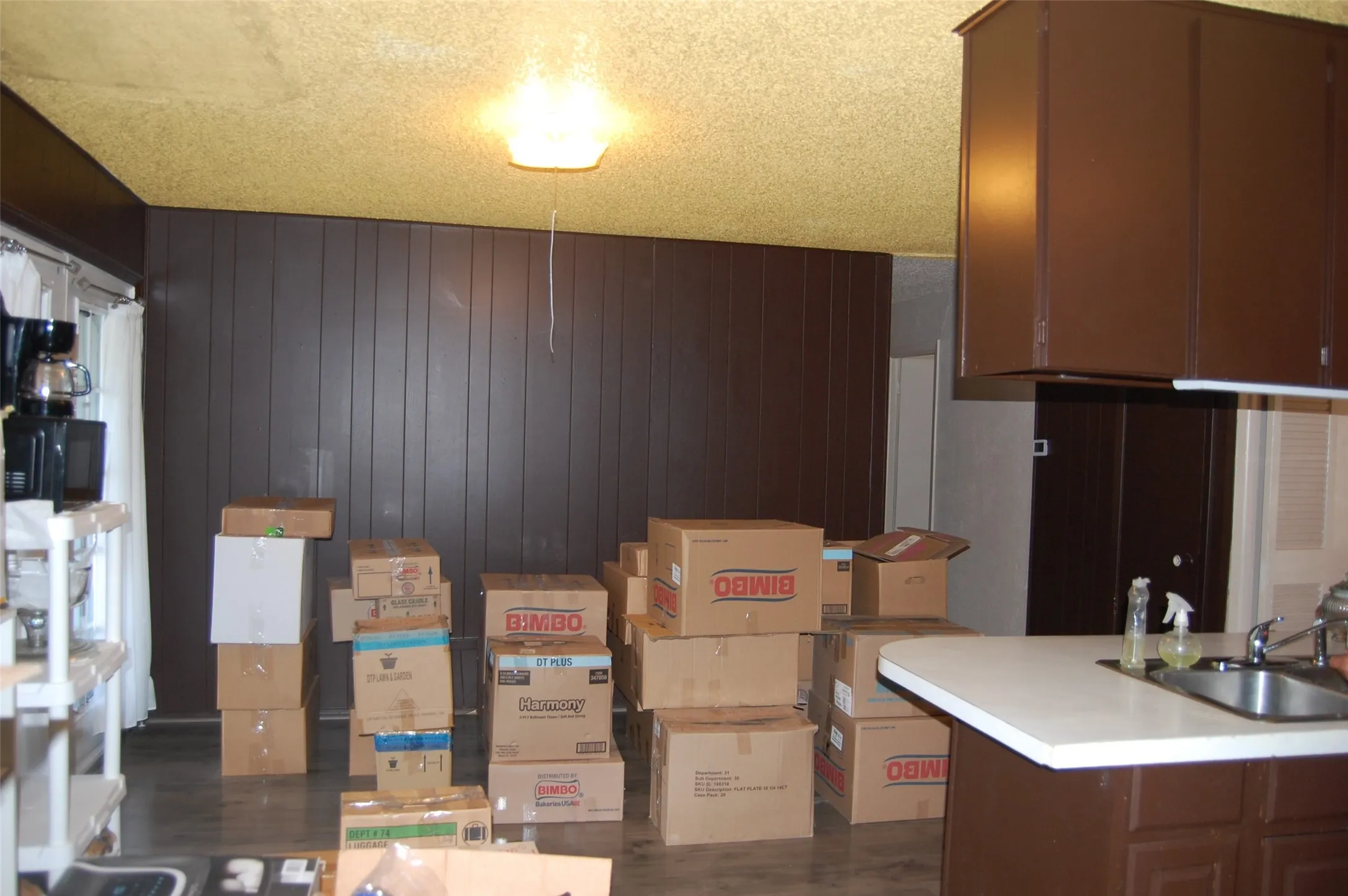 Seller packed boxes ready to move