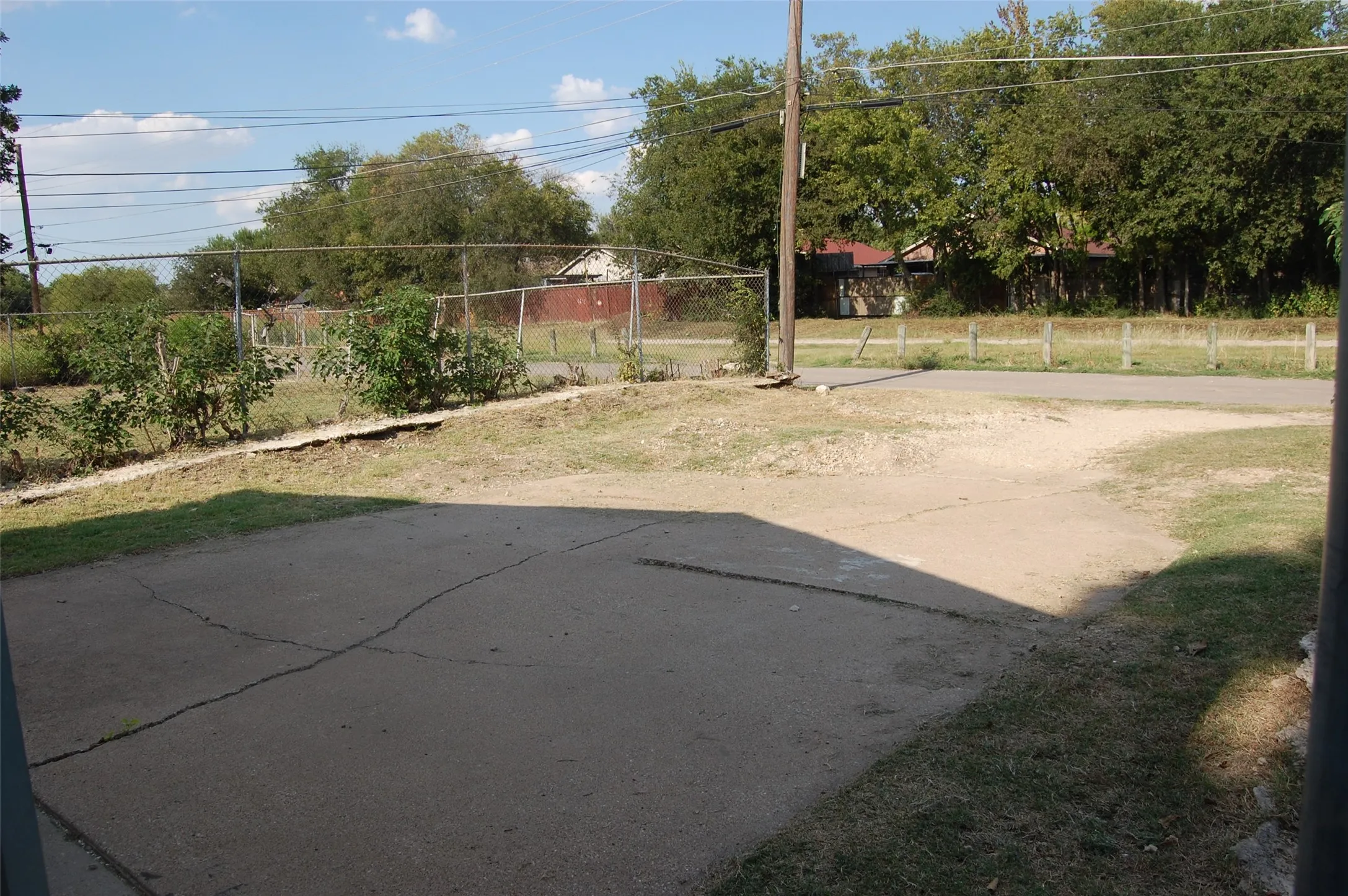 View of Green belt and alley behind the home