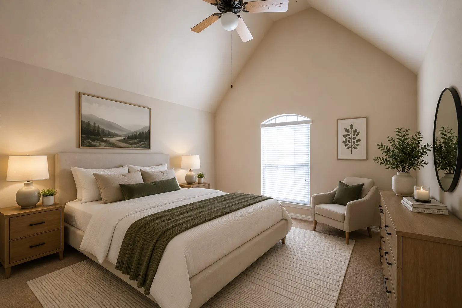 [Virturally Staged] Sample Bedroom #1 (2nd Floor)