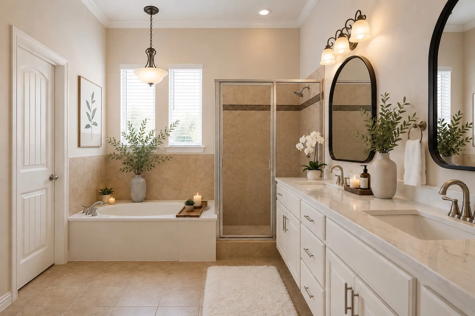 [Virtually Staged] Sample Primary Ensuite Bath
