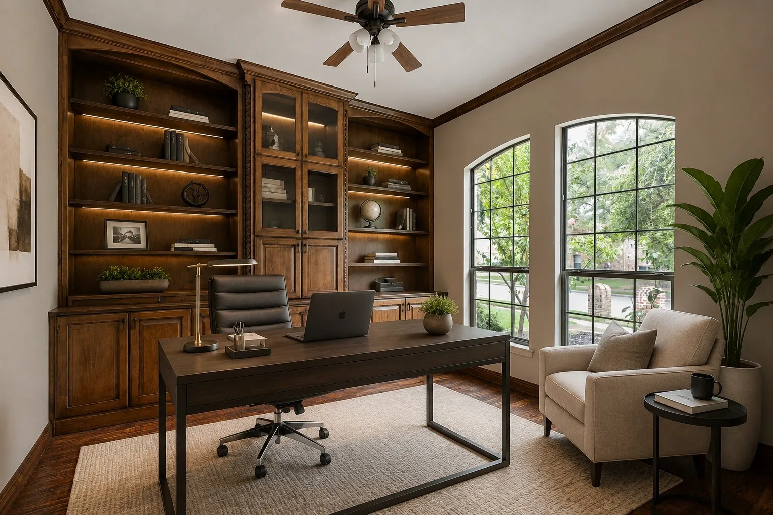 [Virtually Staged] Sample Study Modern