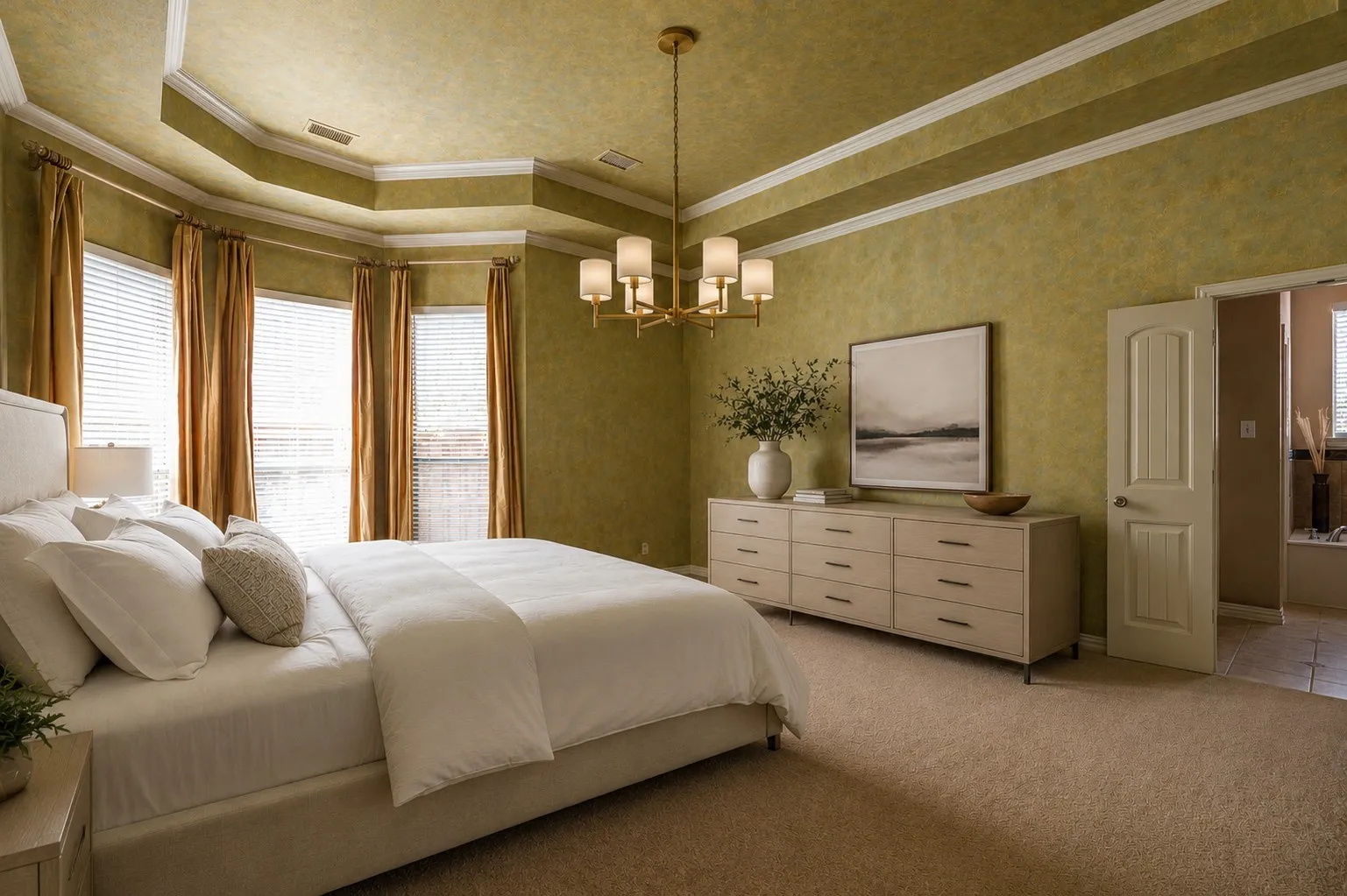 [Virtually Staged] Sample Primary Bedroom