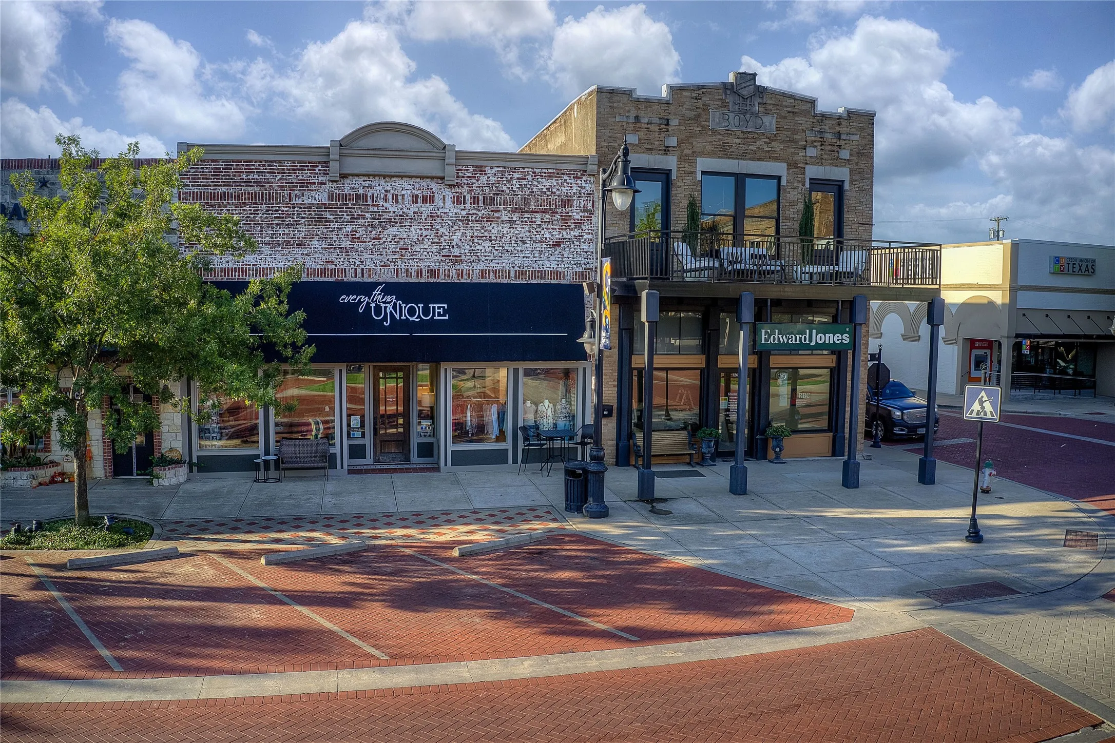 Ample free parking available throughout the square