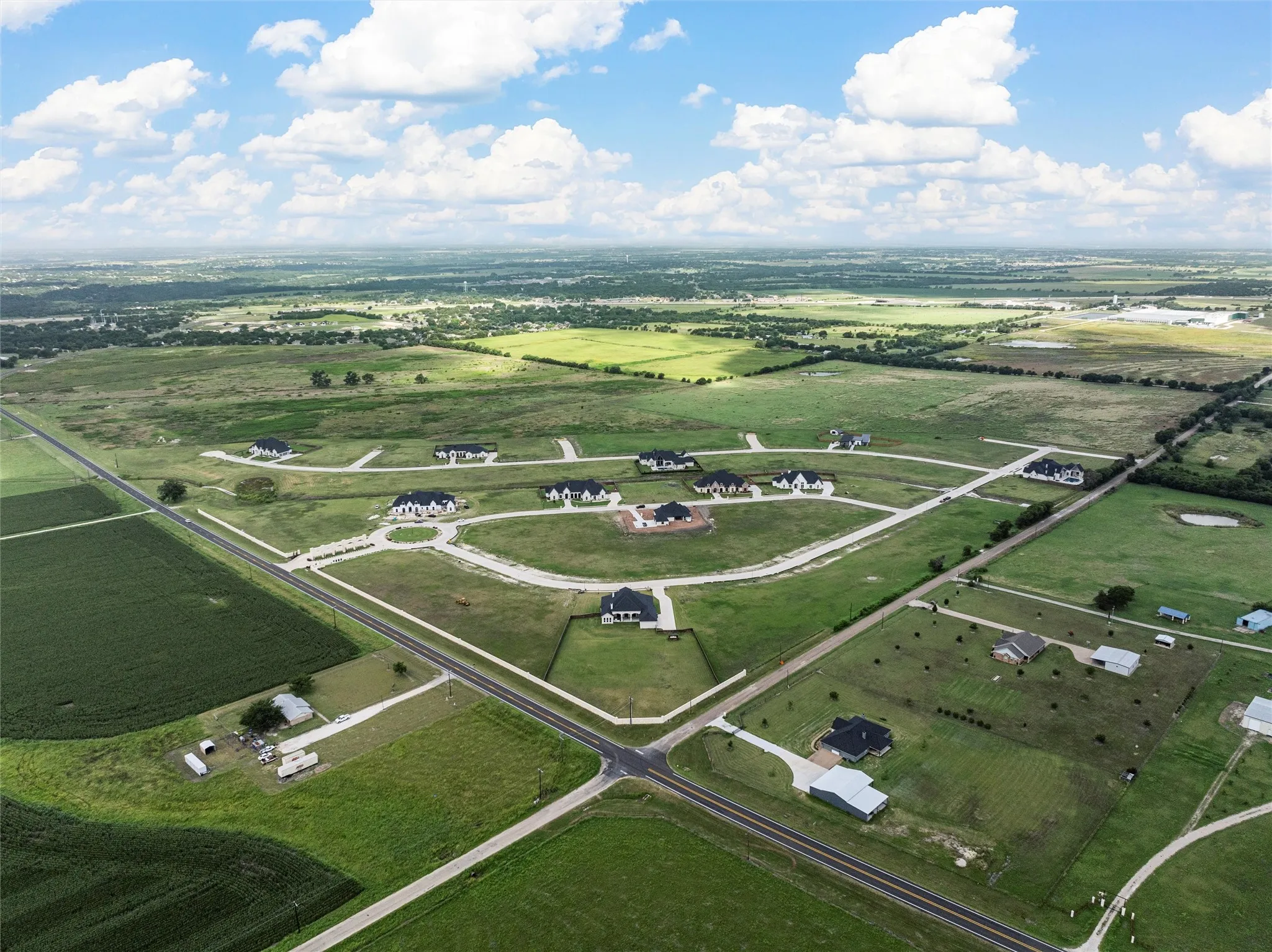 Aerial overview of property's location
