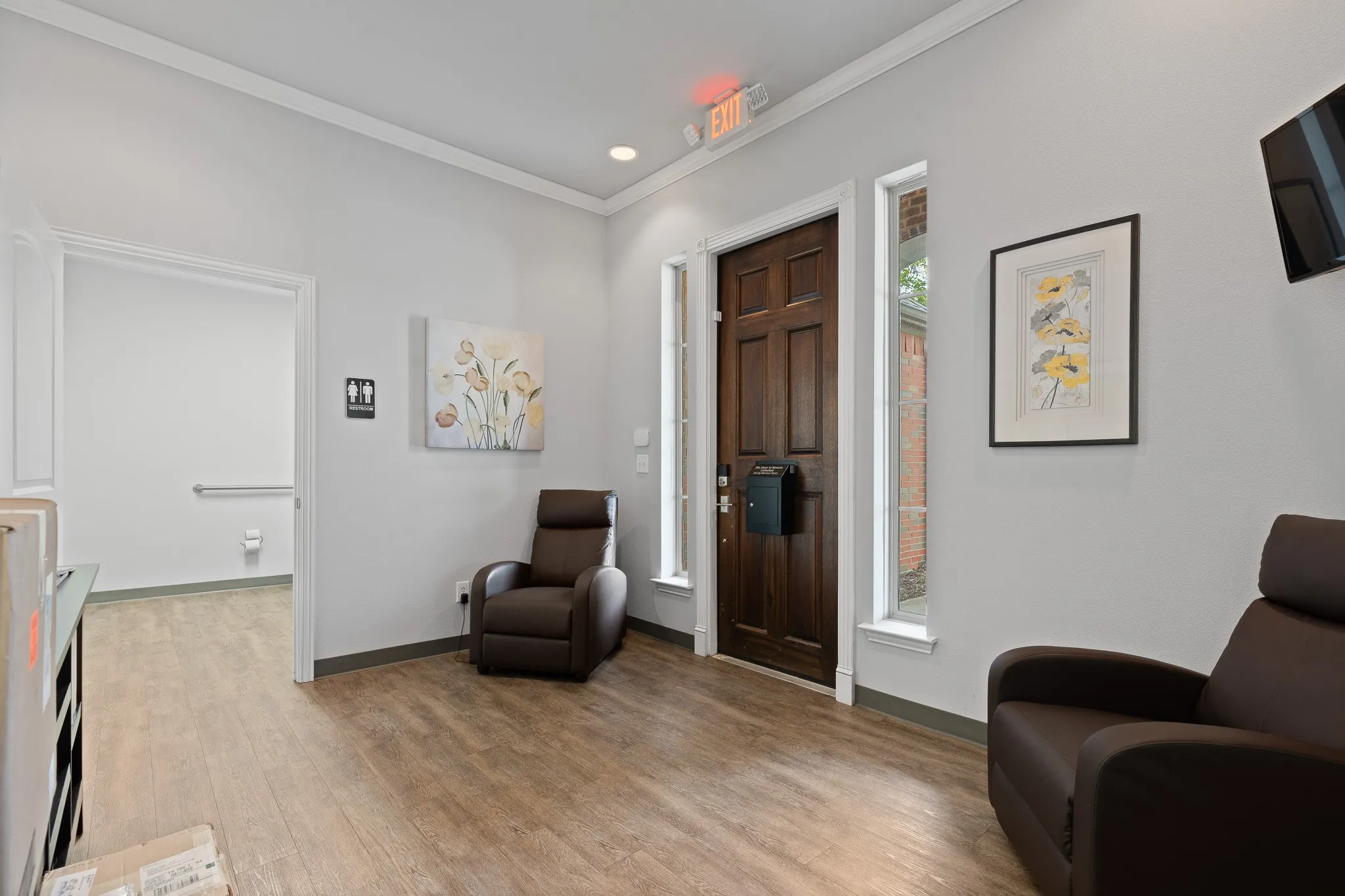 Each Entrance is spacious with bright lighting