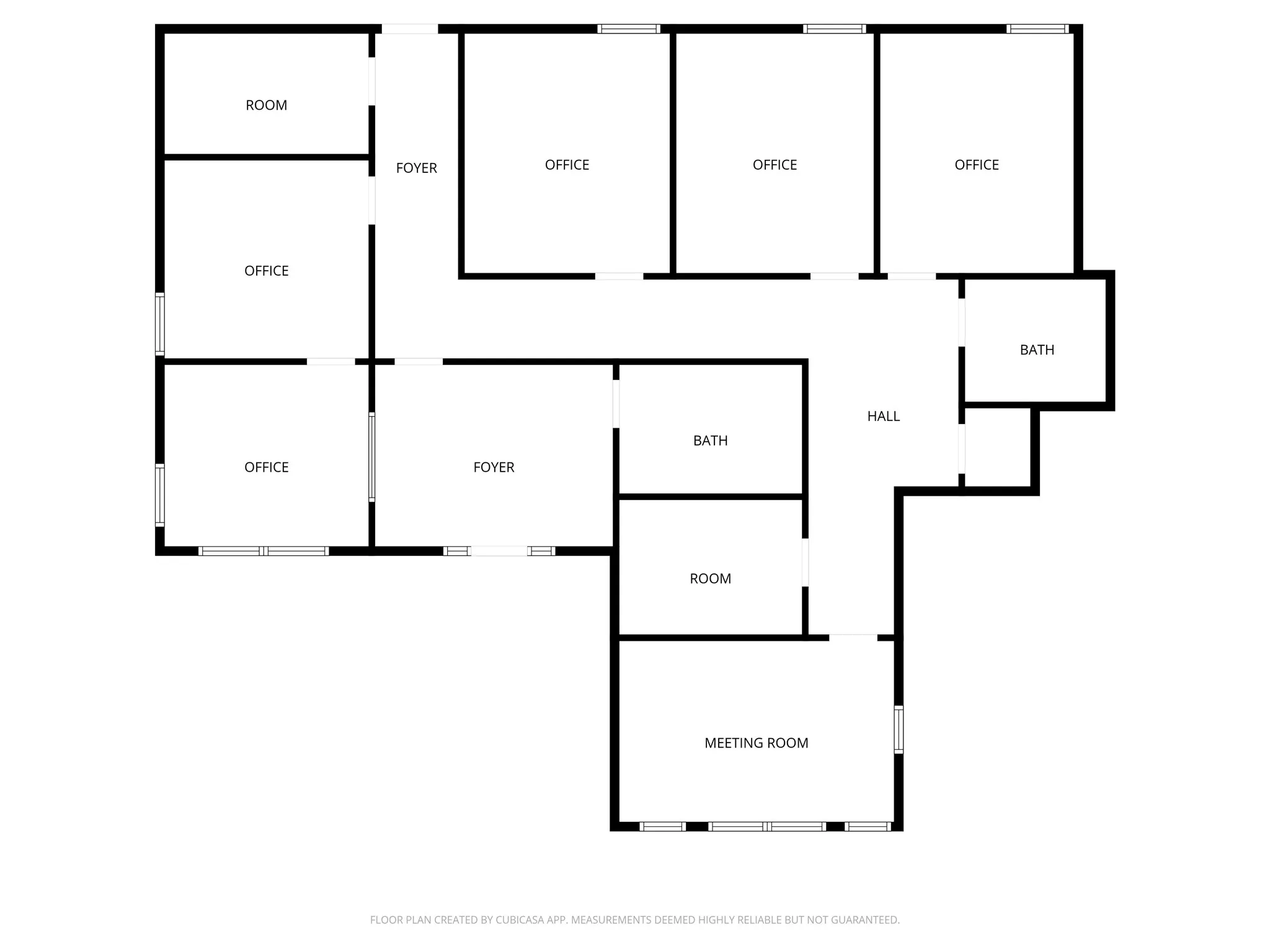 Floor Plan Suite 200, Left side suite