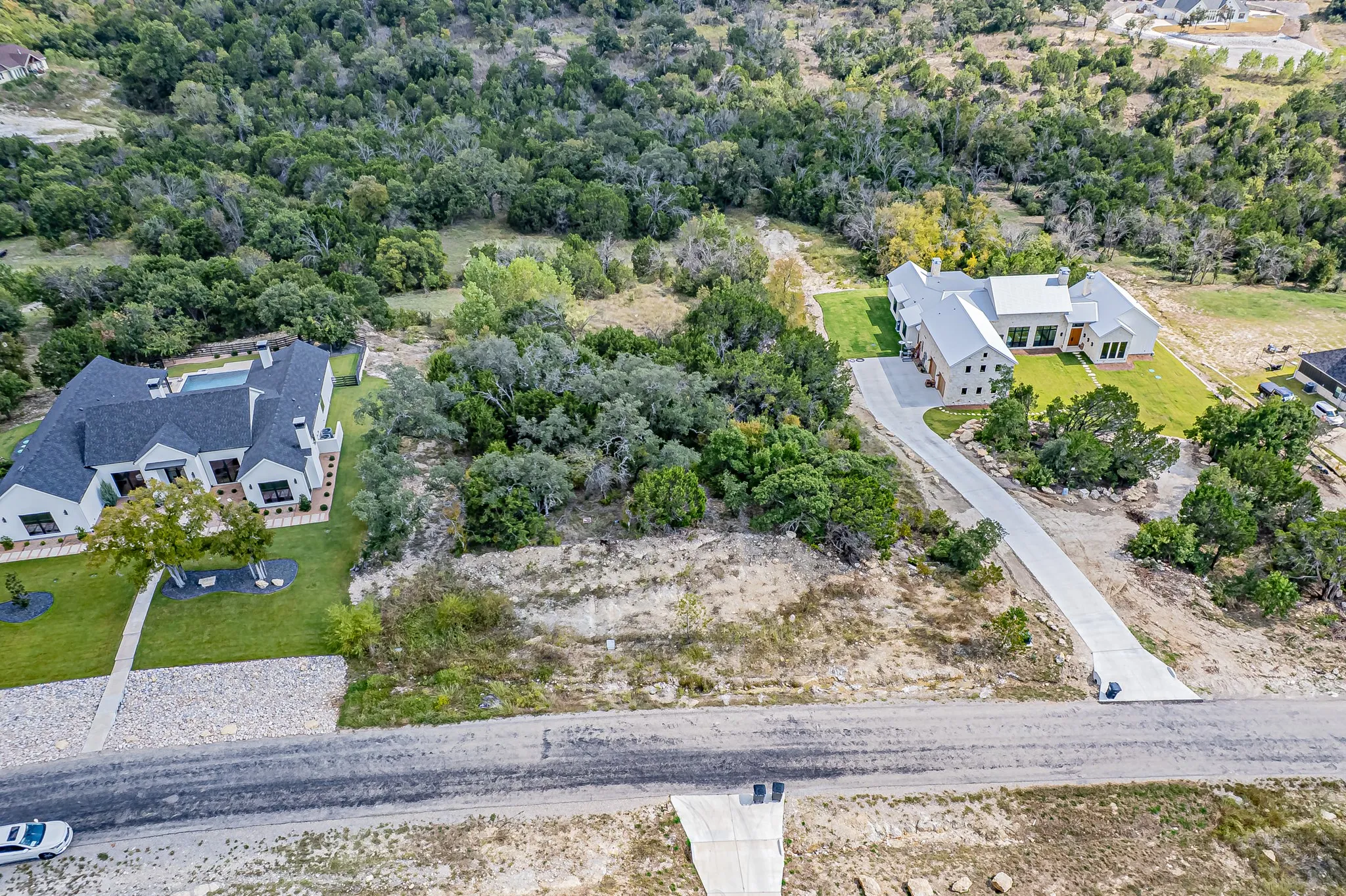 Aerial view of property and surrounding area