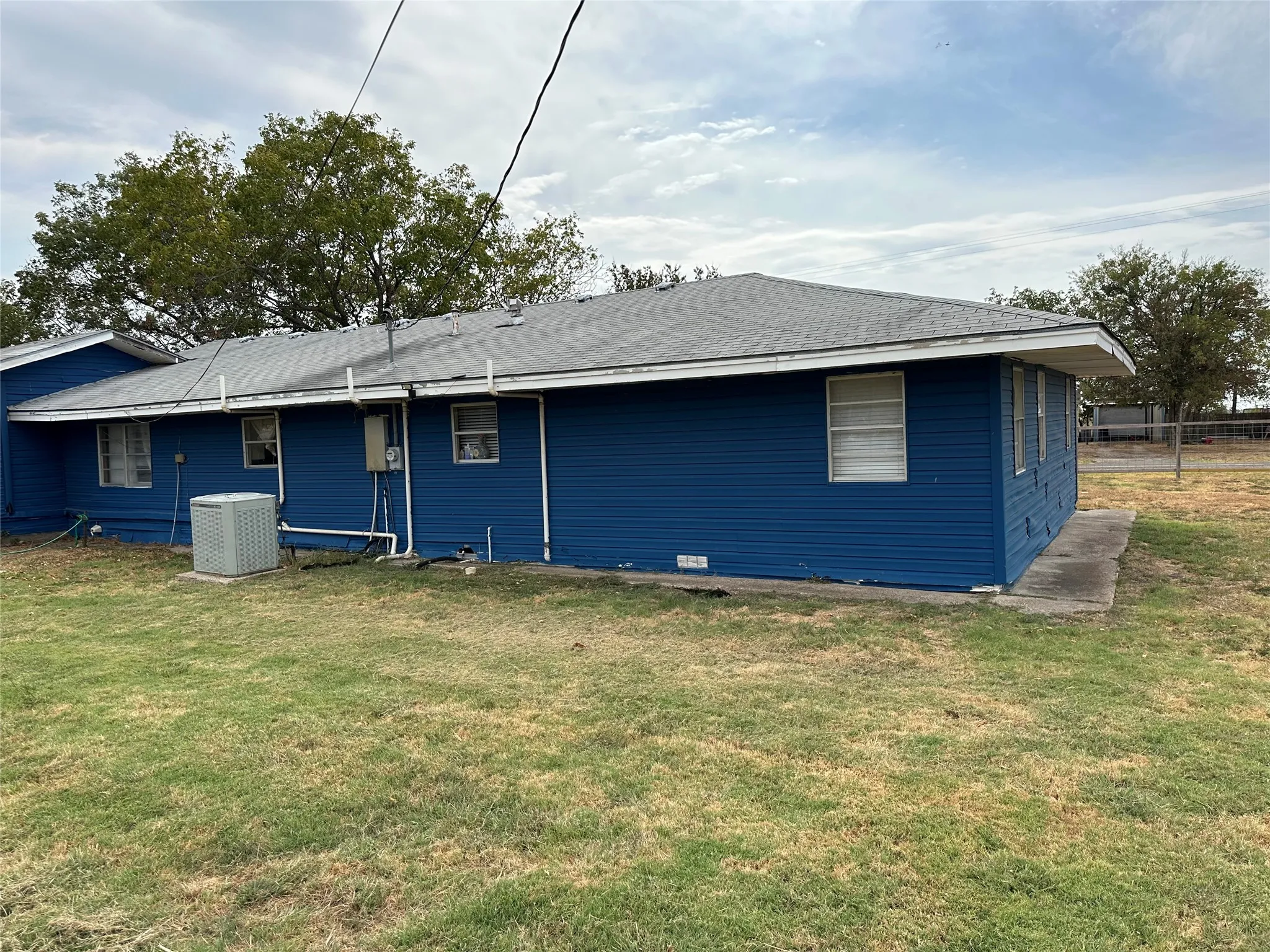 Back of property