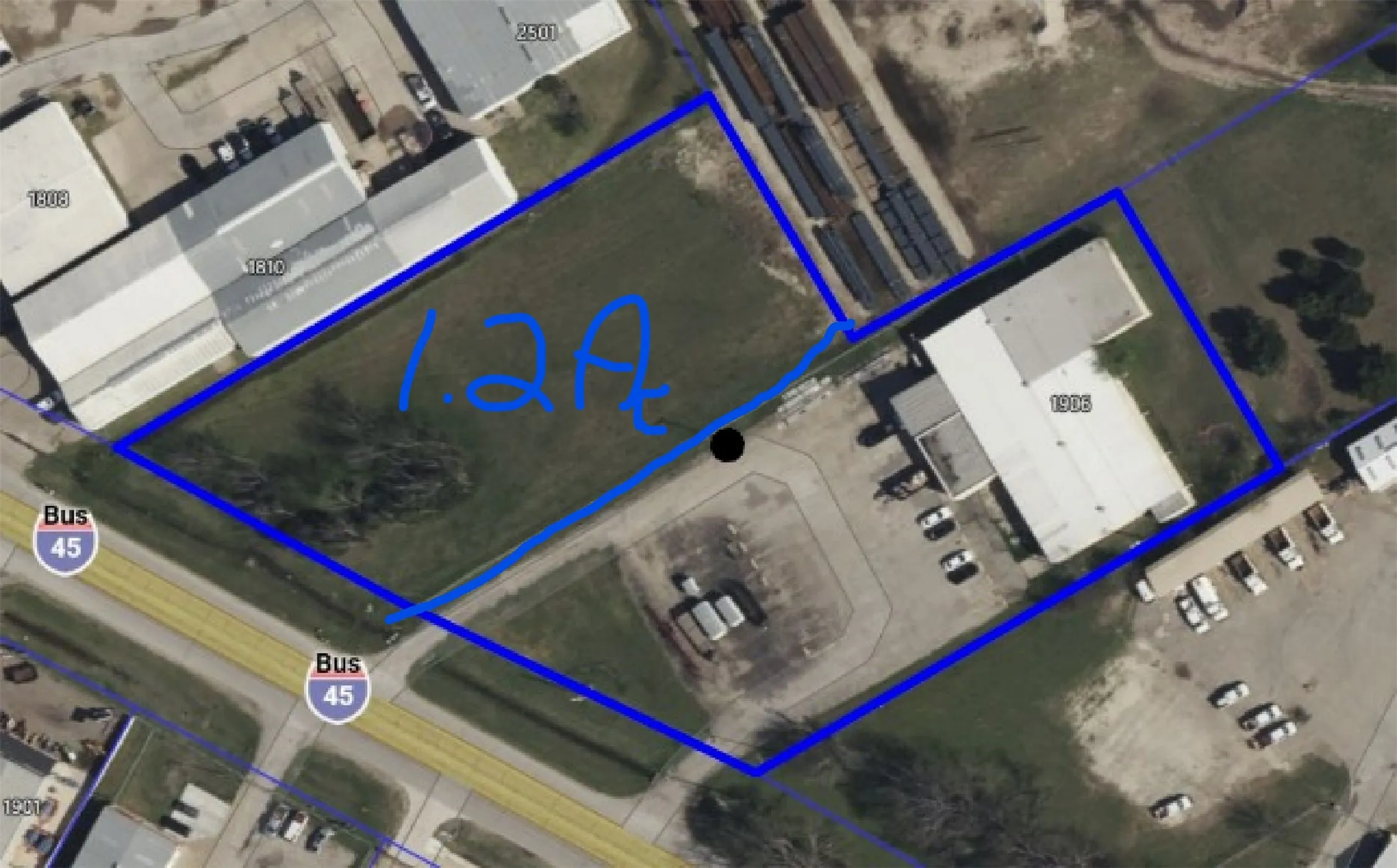 Approximate map of property location featuring property parcel outlined
