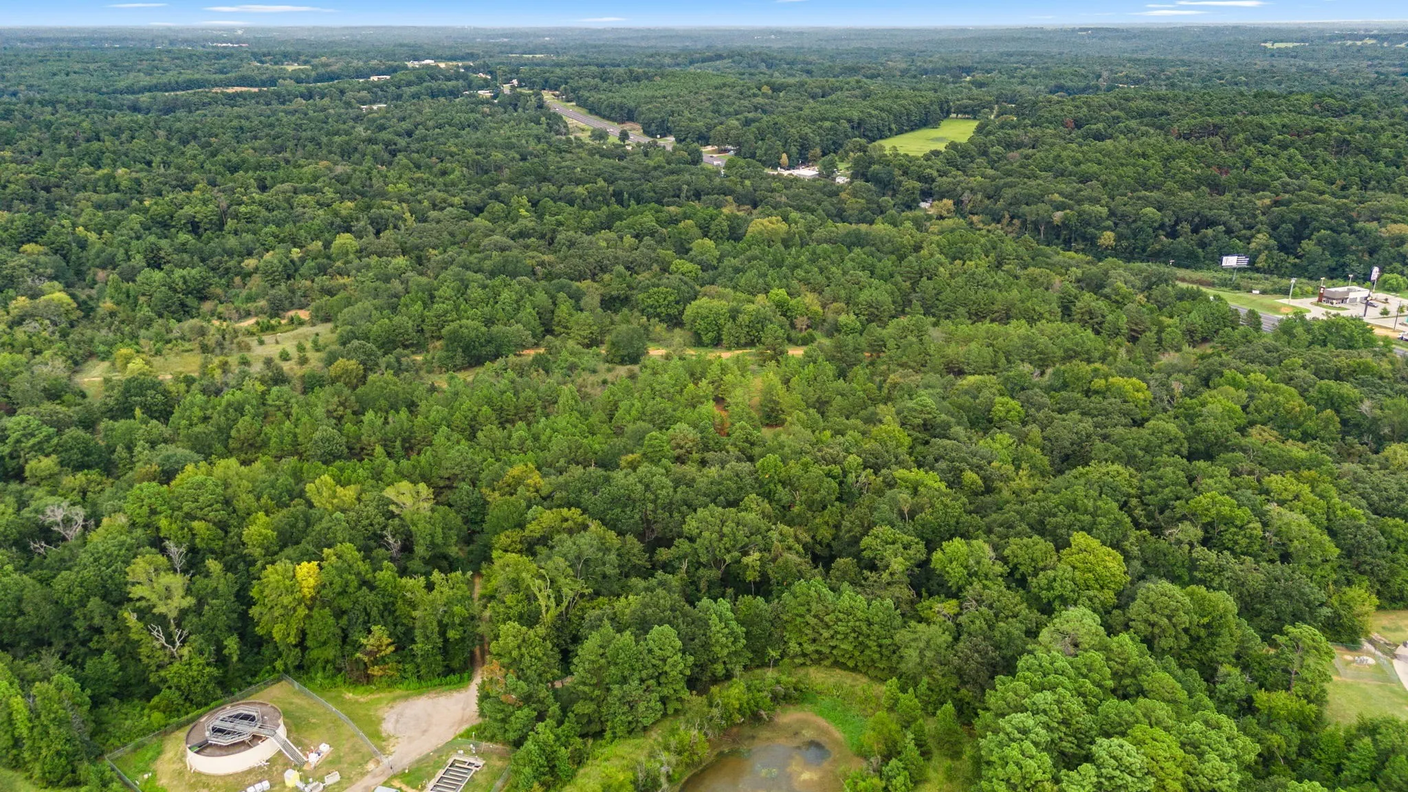 Aerial overview of property's location