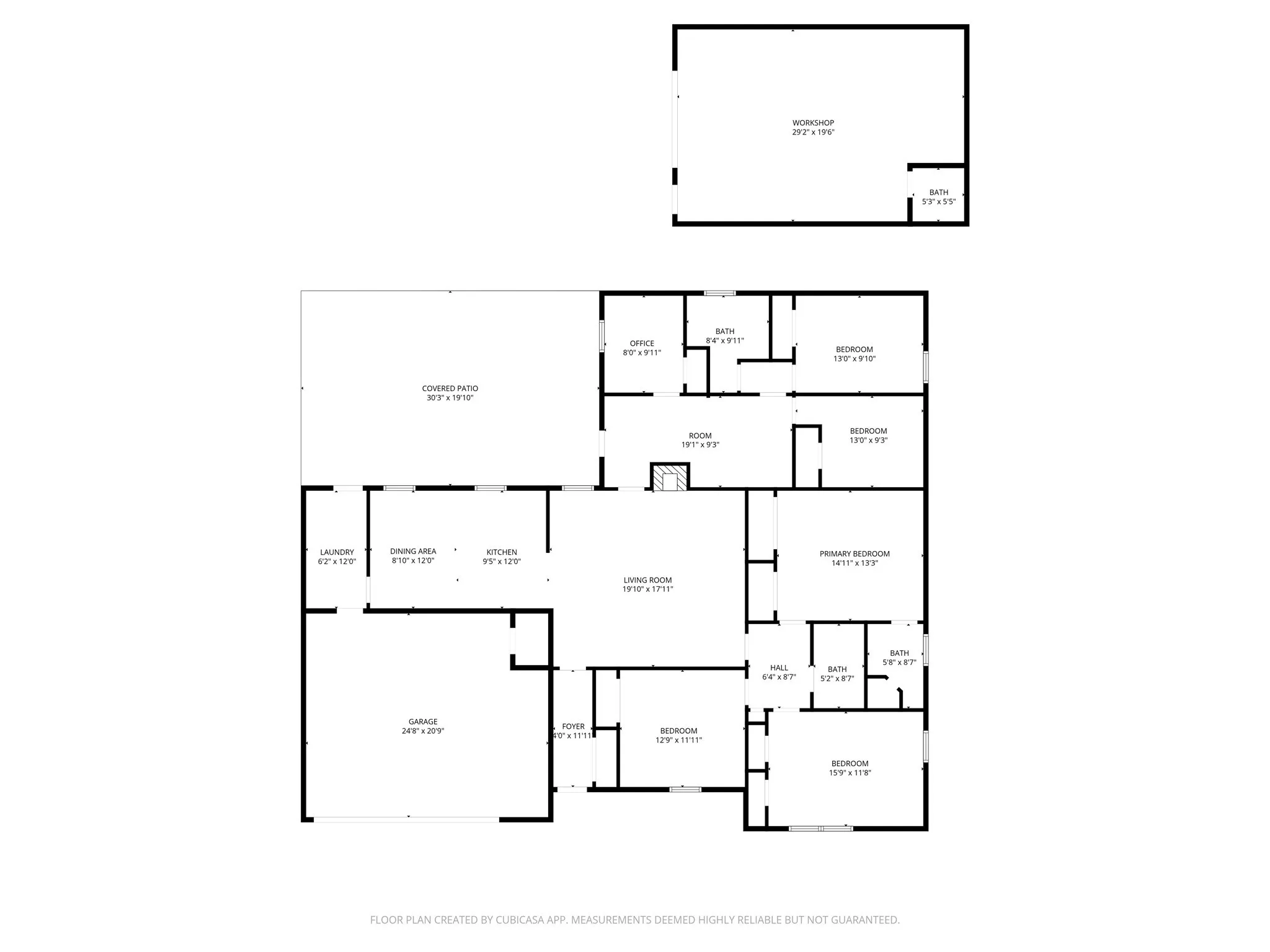 5 bedrooms plus an office!