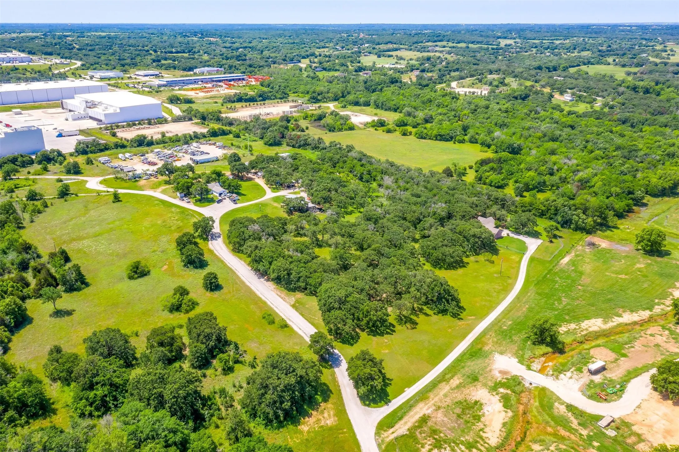 Aerial view of entire property