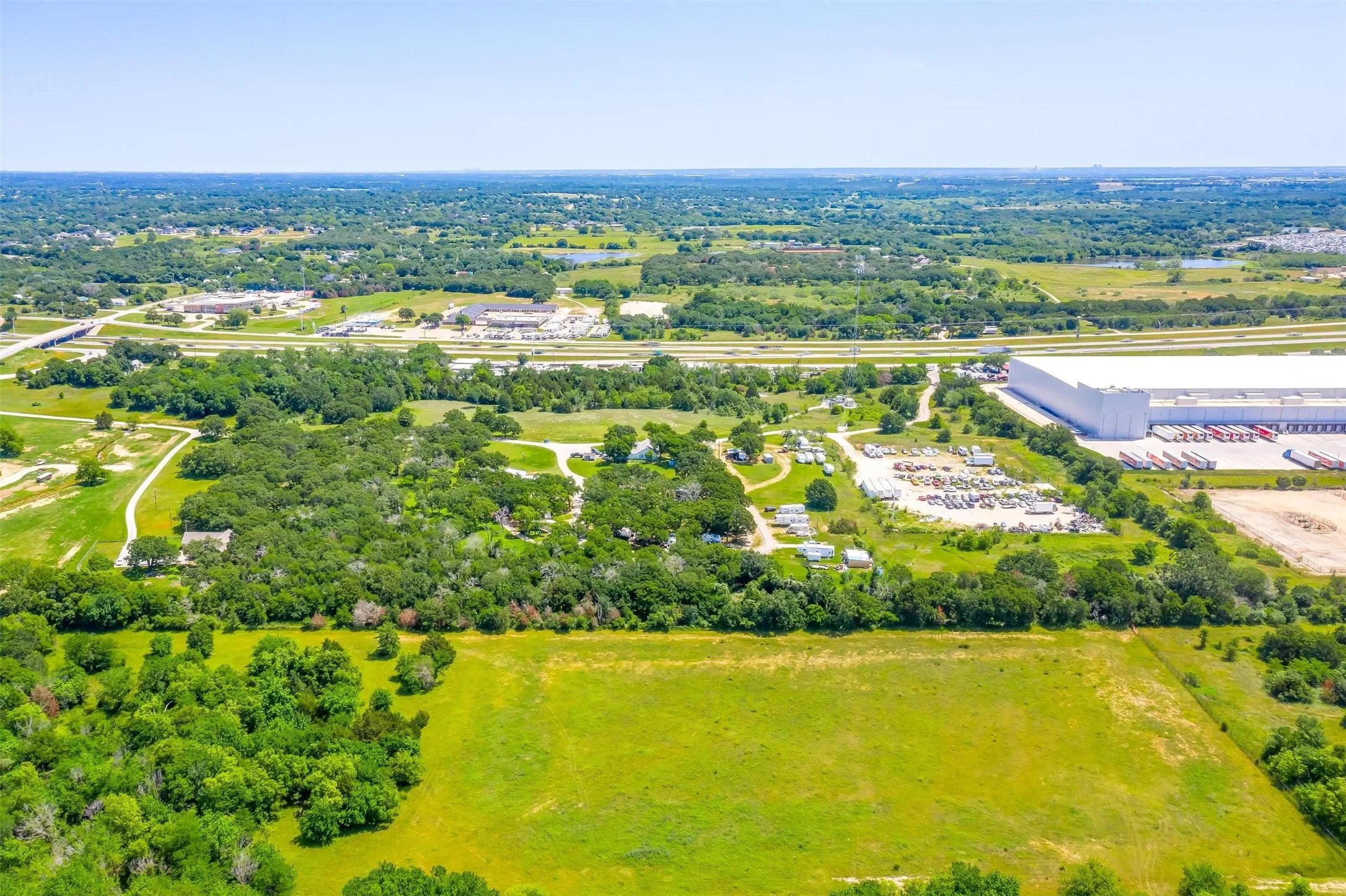 Aerial view of entire property