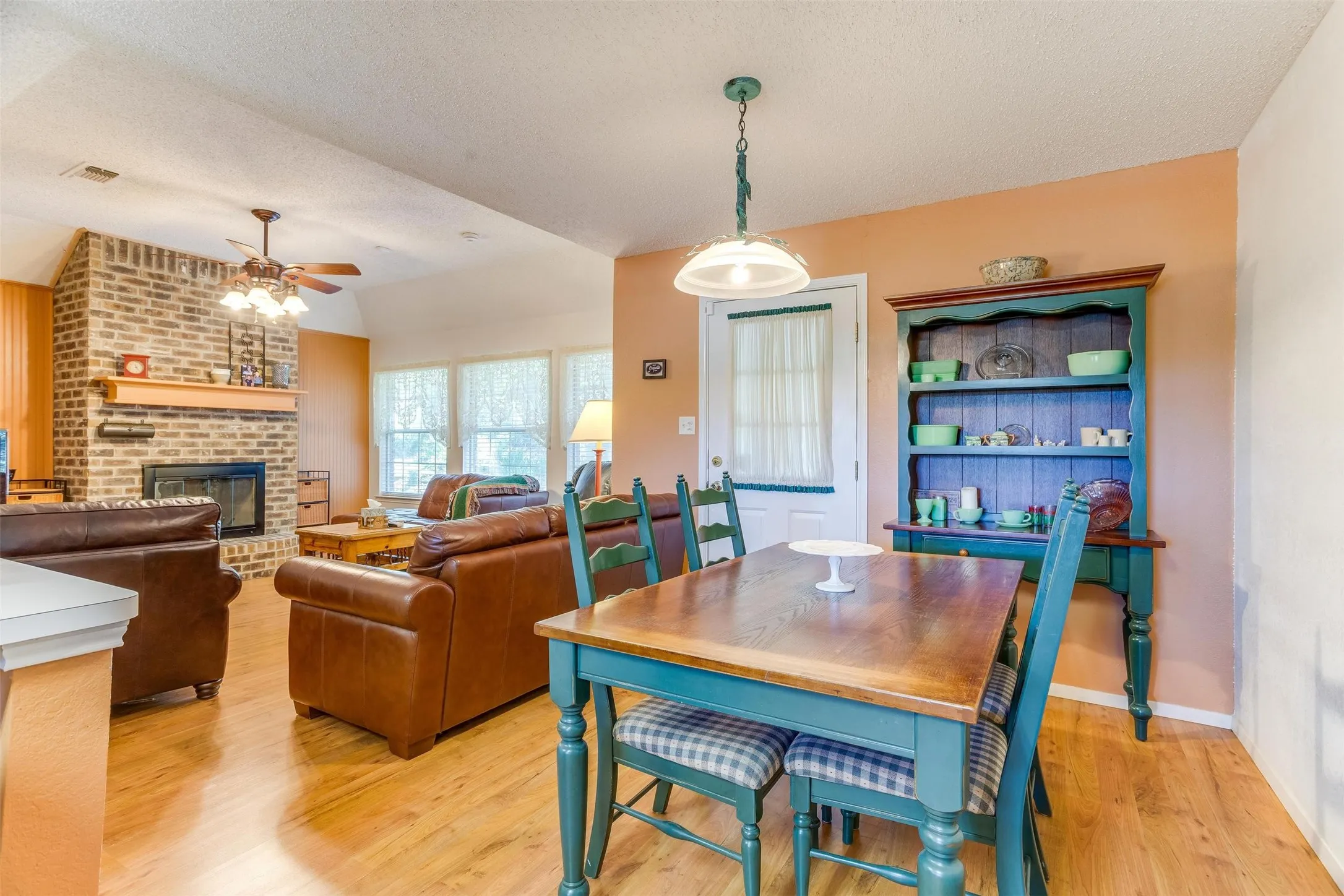 Dining and living area in primary residence