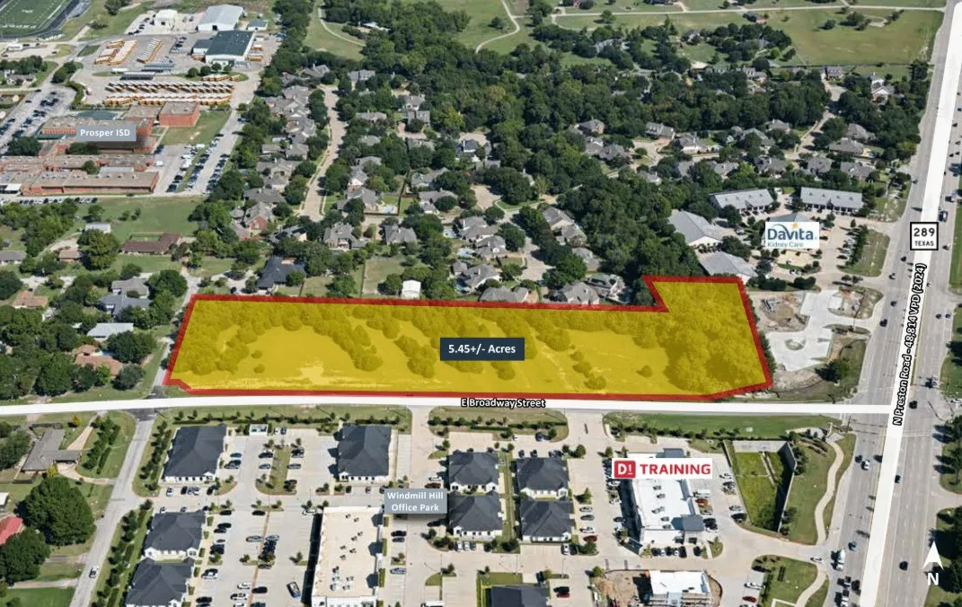 Map / location with property boundaries highlighted