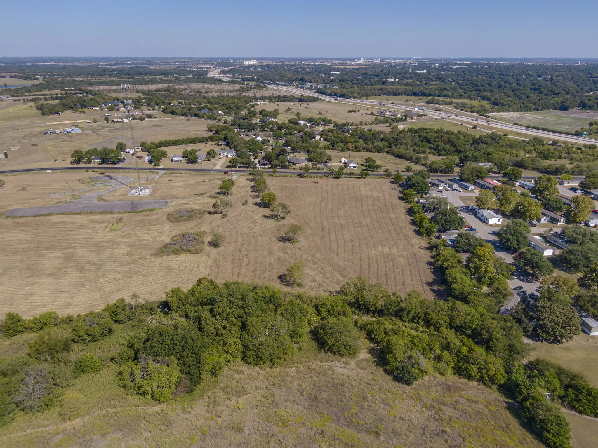 Aerial view of property's location, off FM 1446