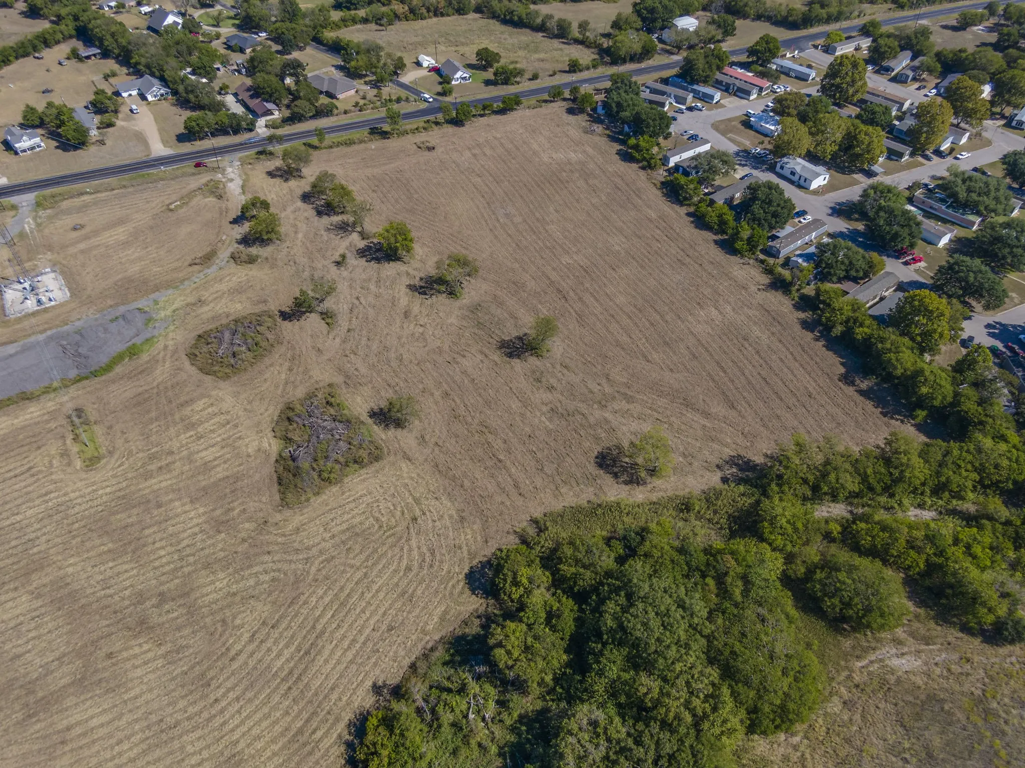 Aerial view of property's location, off FM 1446