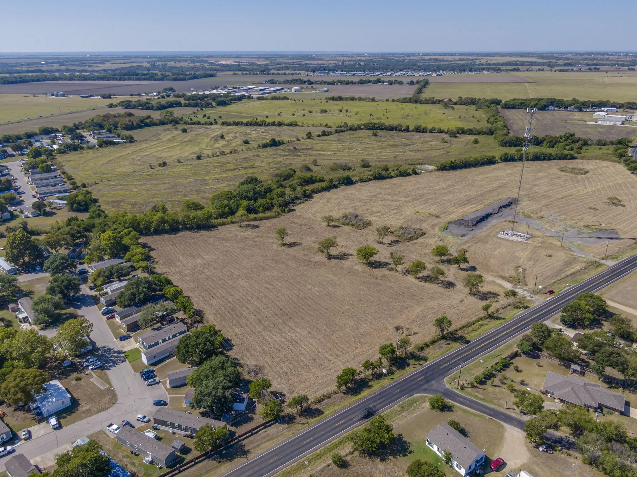 Aerial view of property's location, off FM 1446